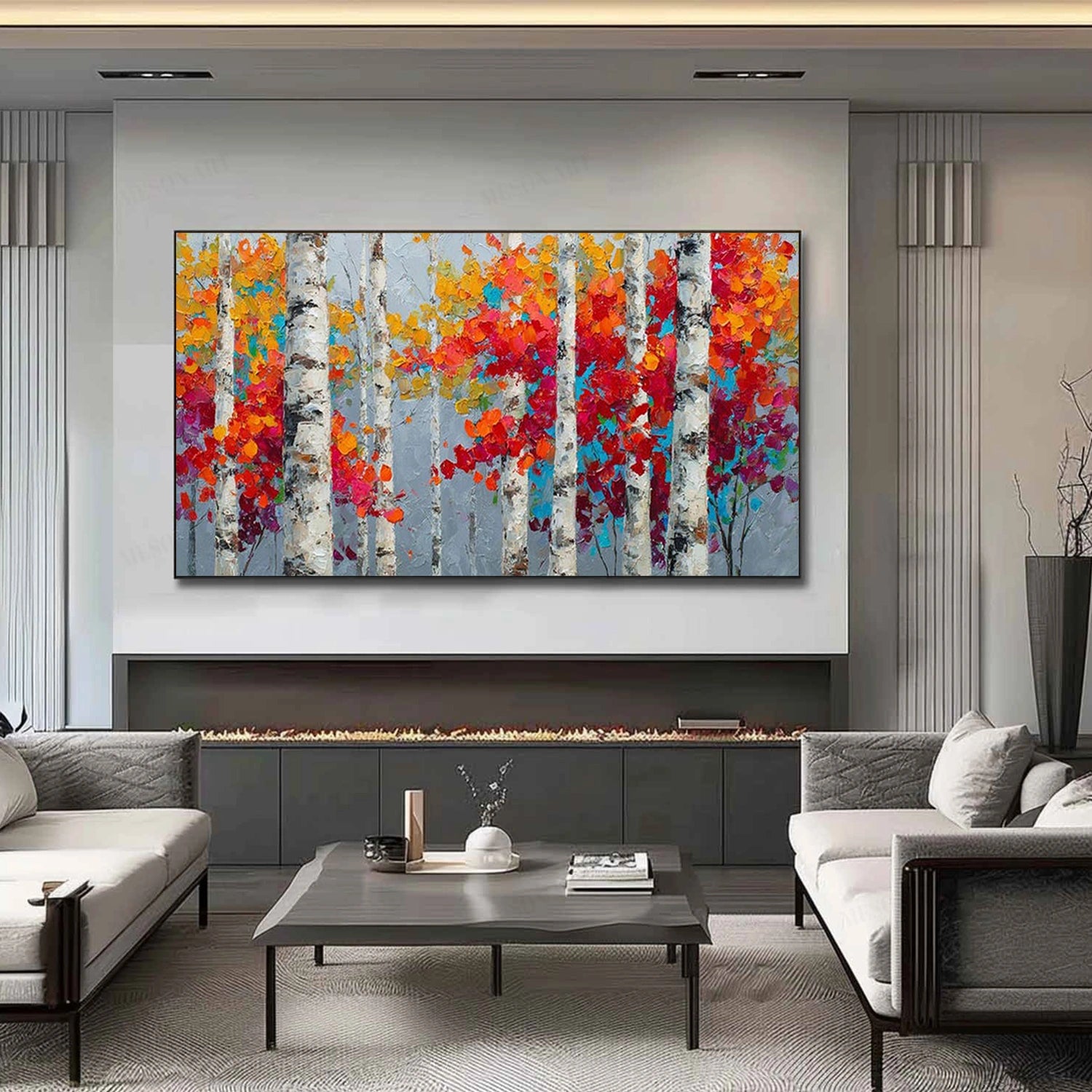 Flower & Tree Abstract Wall Art #ML250
