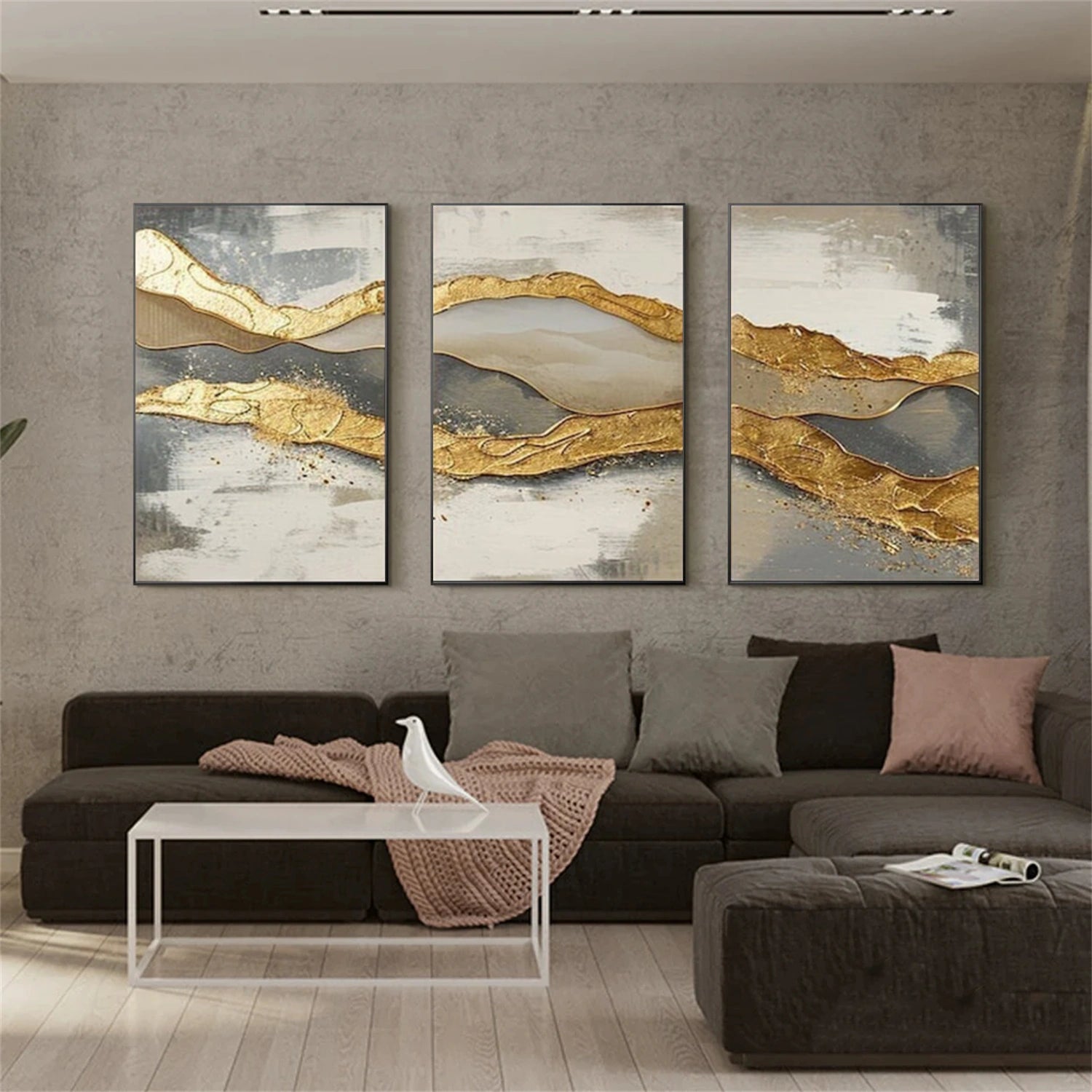 Abstract Canvas Art Set of 3 #WS978