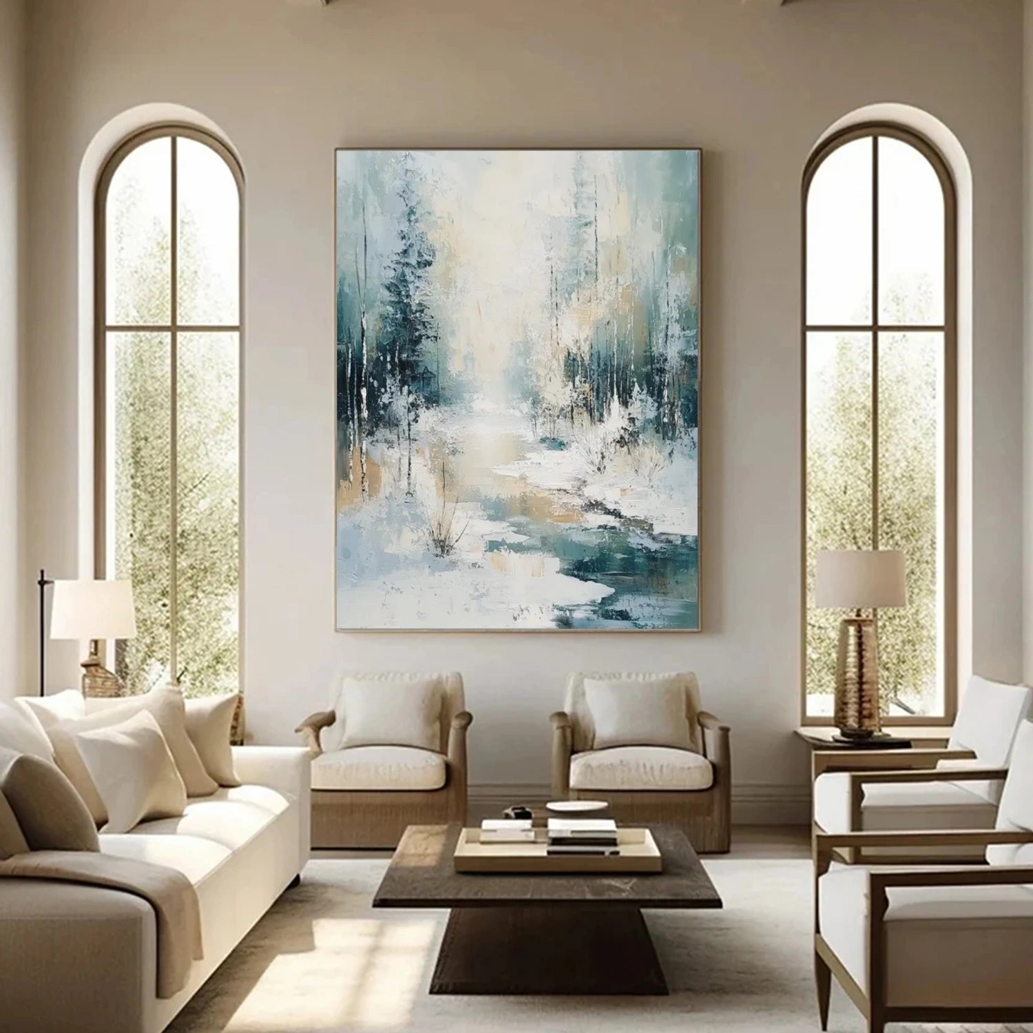 Flower & Tree Abstract Wall Art #ML159