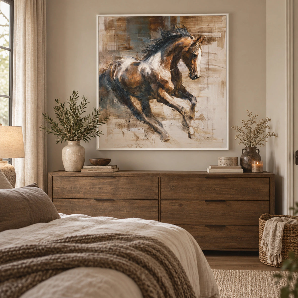 Abstract Animal Horse Wall Art #AL234