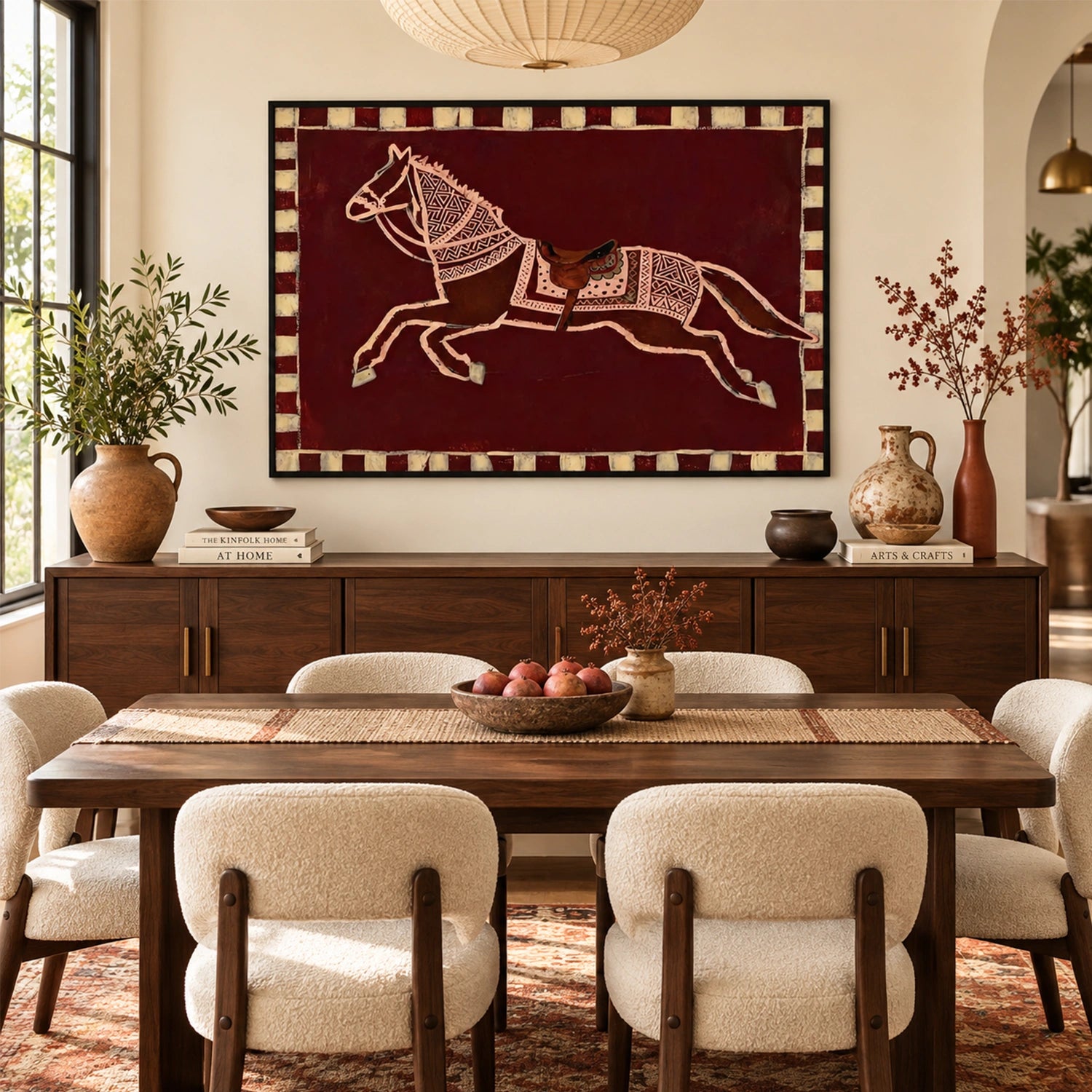 Abstract Animal Horse Wall Art #AL224