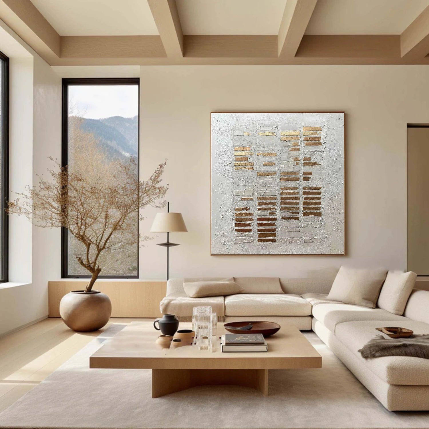 Wabi Sabi Textured Canvas Art #WS931