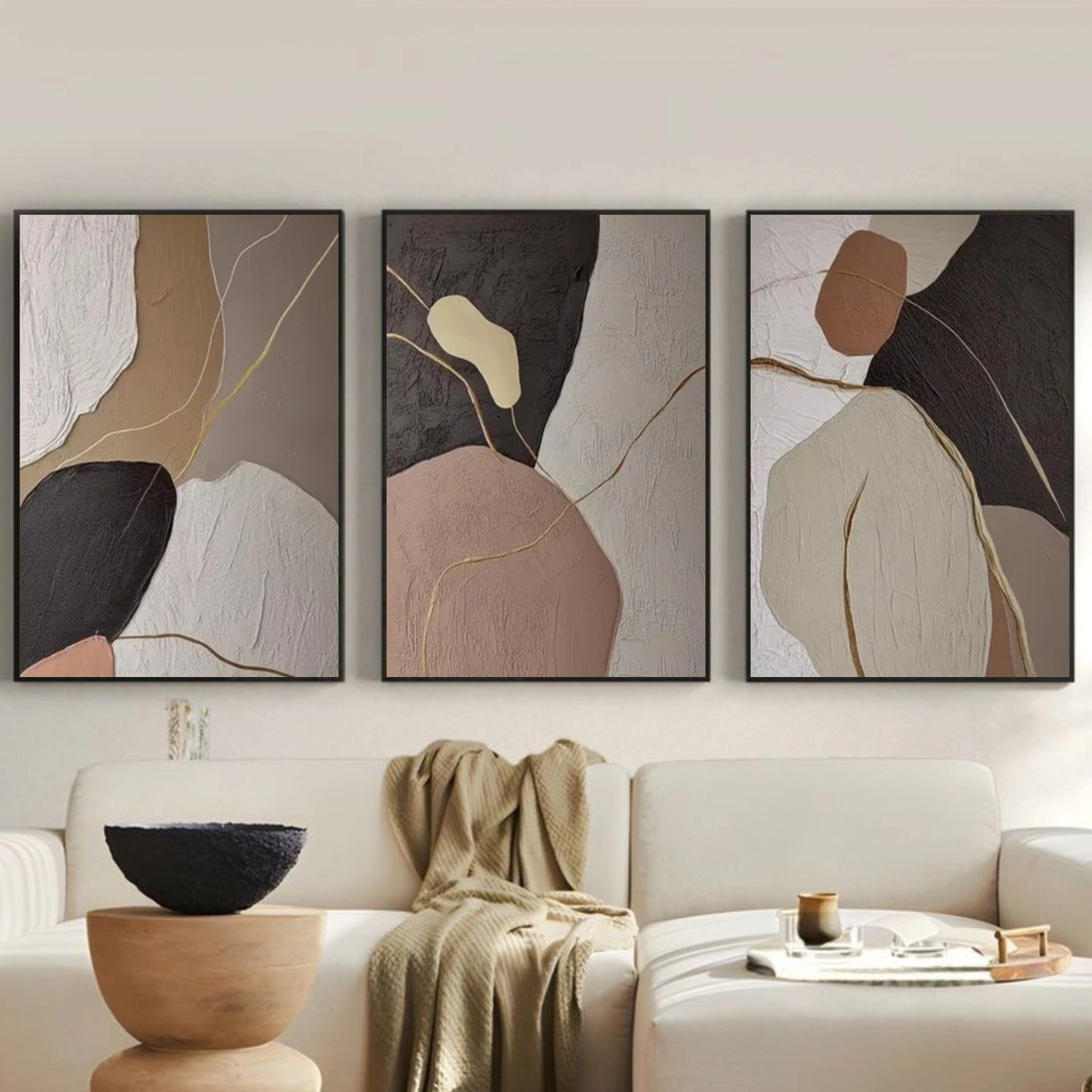 Abstract Canvas Art Set of 3 #WS803