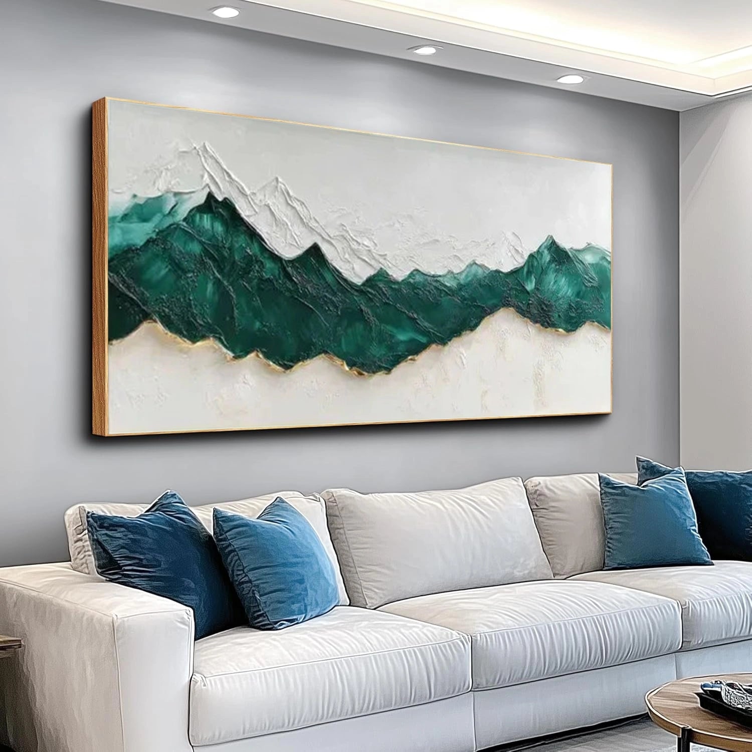 Minimalist Mountain Textured Canvas Art #MM322