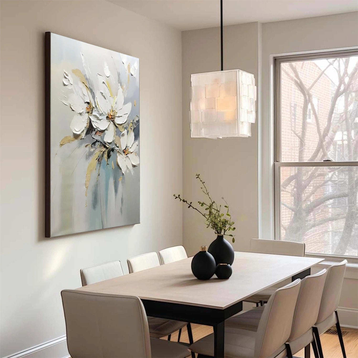 Flower & Tree Abstract Textured Wall Art #ML121
