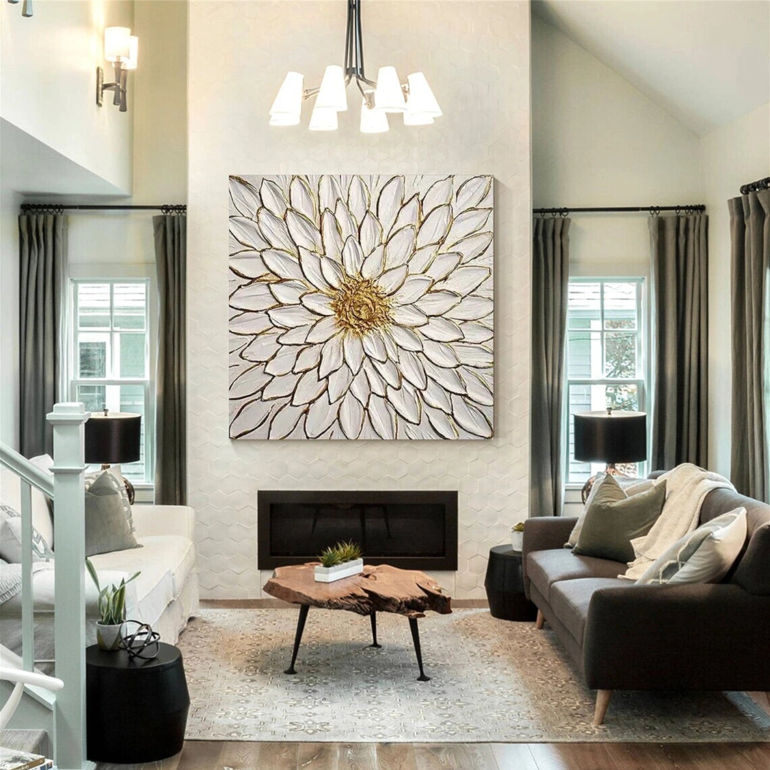 Flower & Tree Abstract Wall Art #ML143