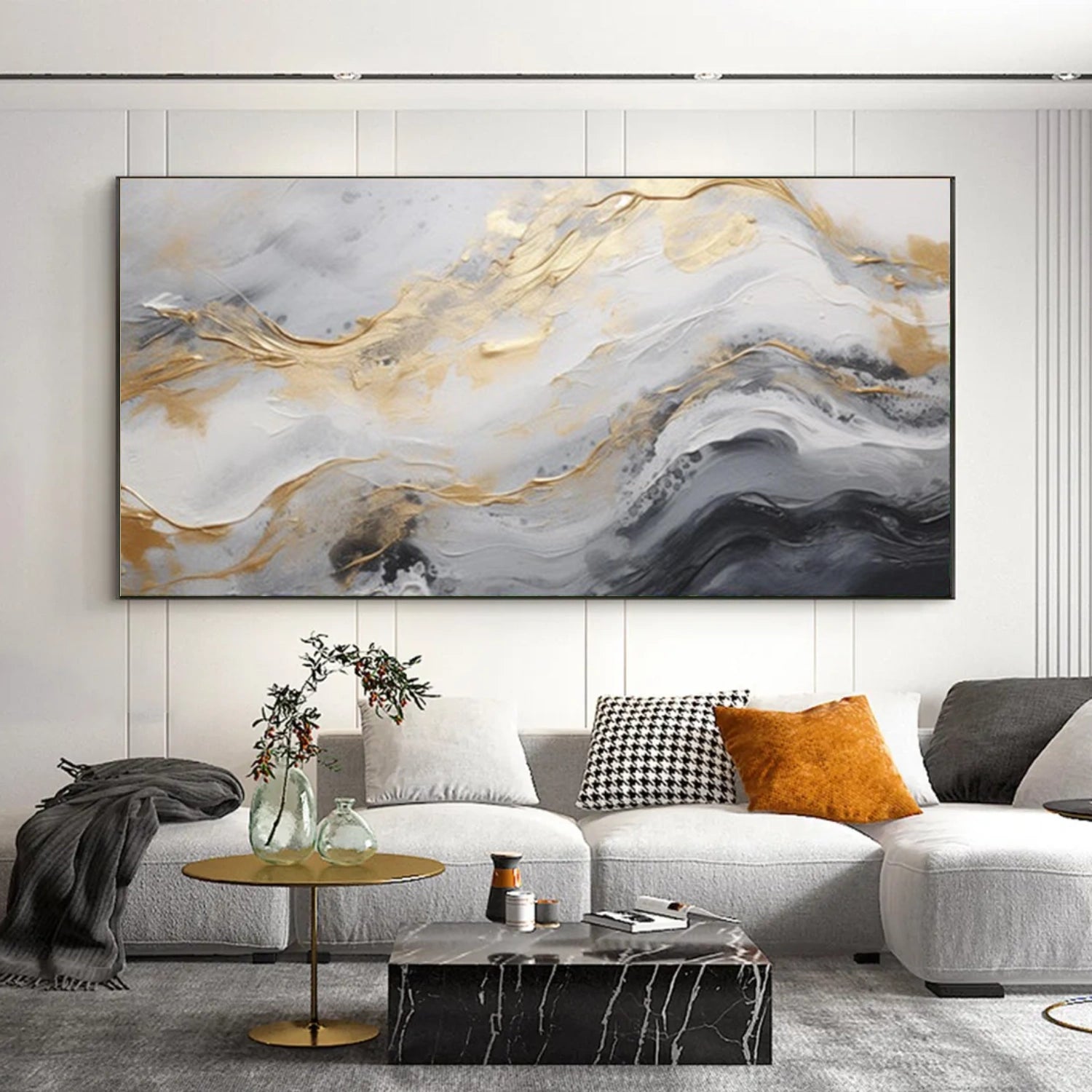 Abstract Textured Canvas Art #WS948