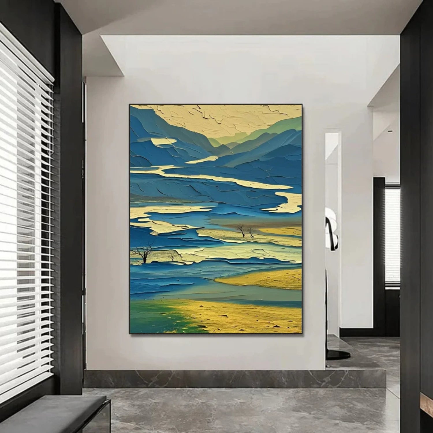 Abstract Mountain Canvas Art #MM276