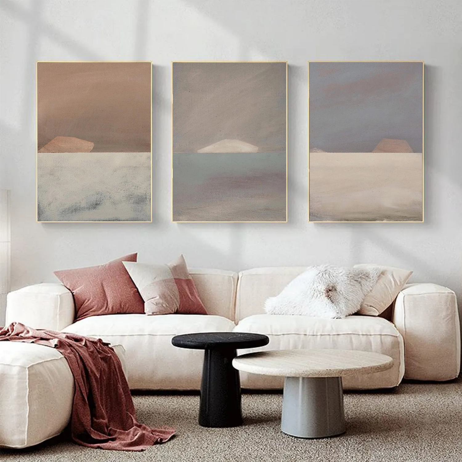 Abstract Canvas Art Set of 3 #WS680