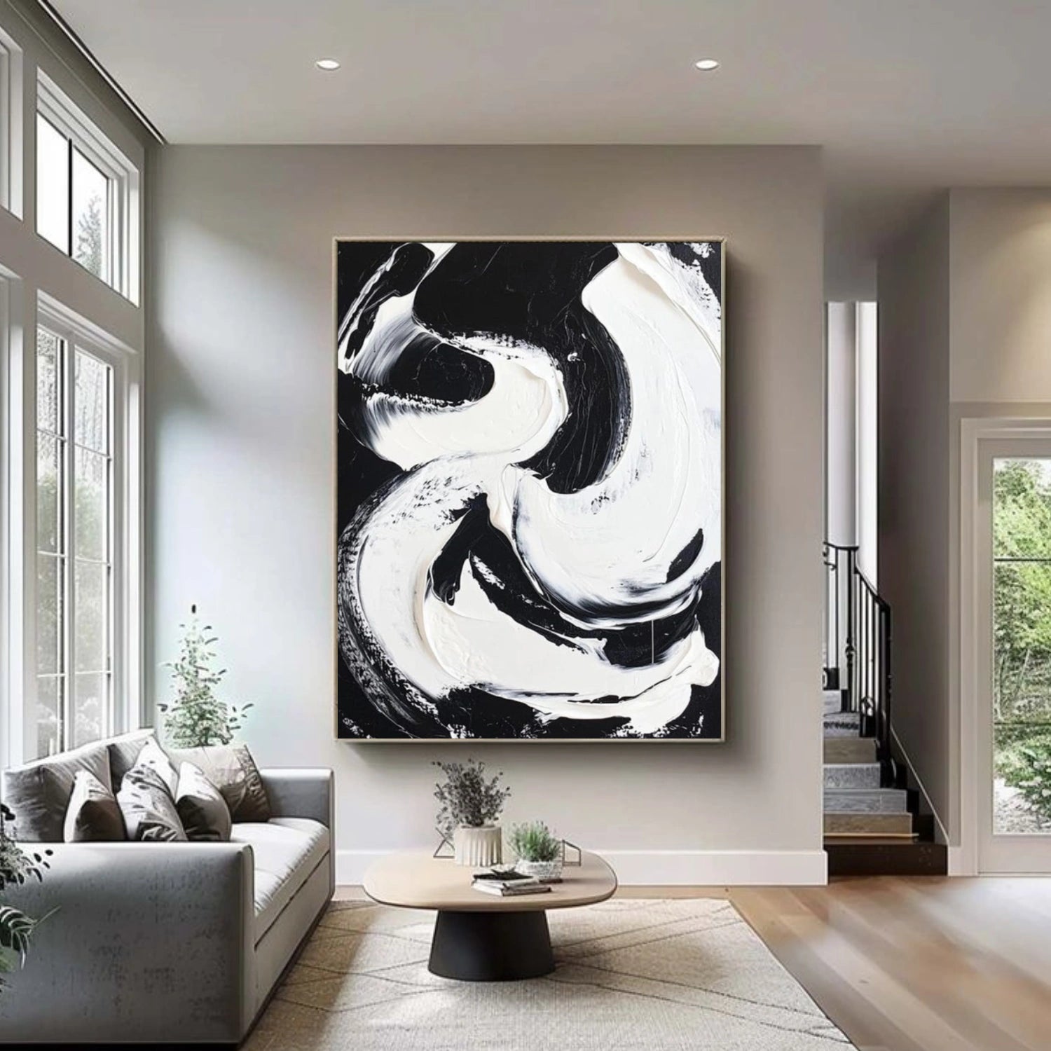 Minimalist Textured Canvas Art #MM358
