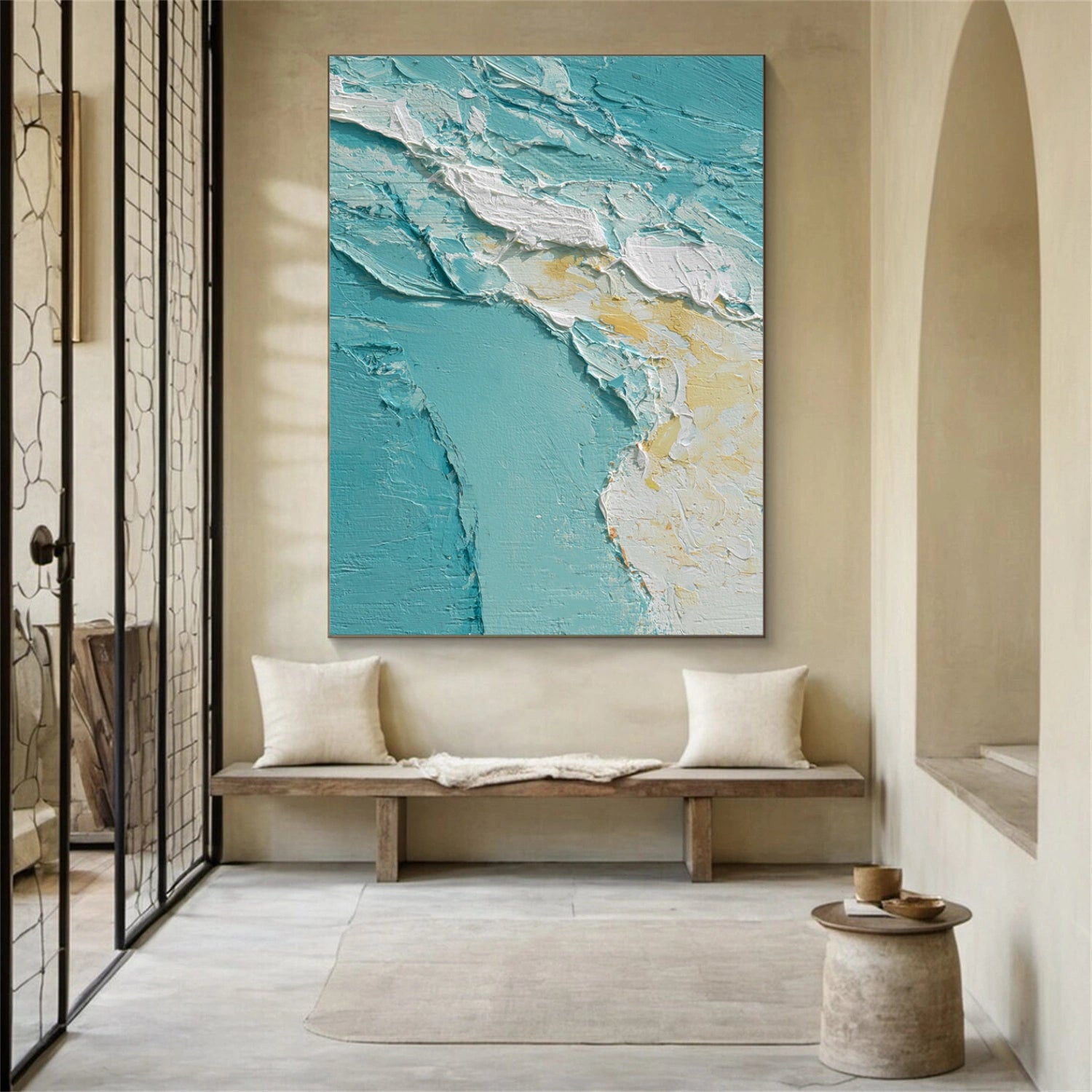 Sea & Sky Abstract Textured Wall Art #MS150