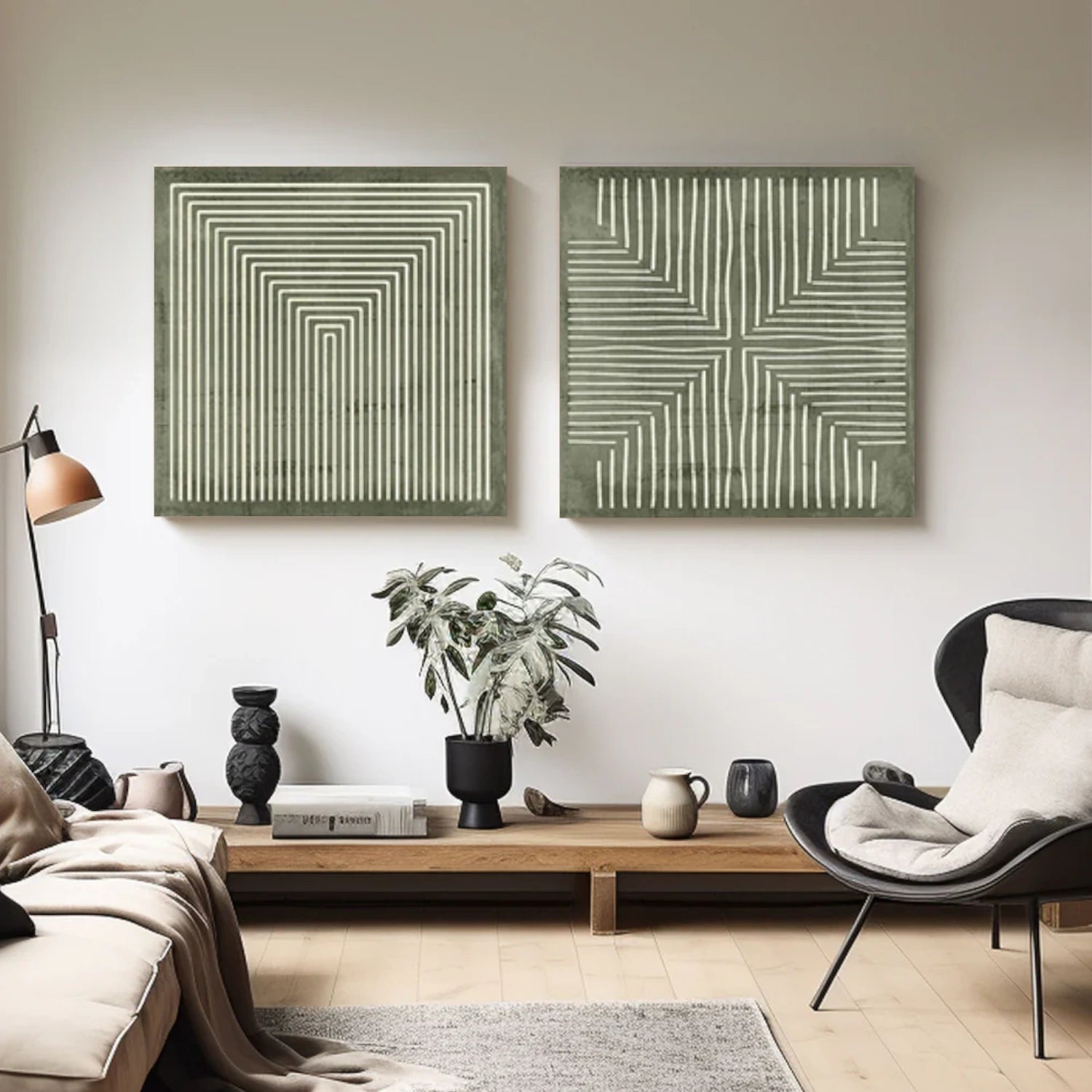 Minimalist Canvas Art Set of 2 #MM263