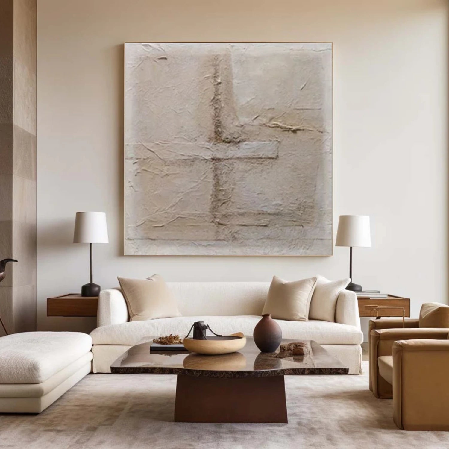 Wabi Sabi Textured Canvas Art #WS825