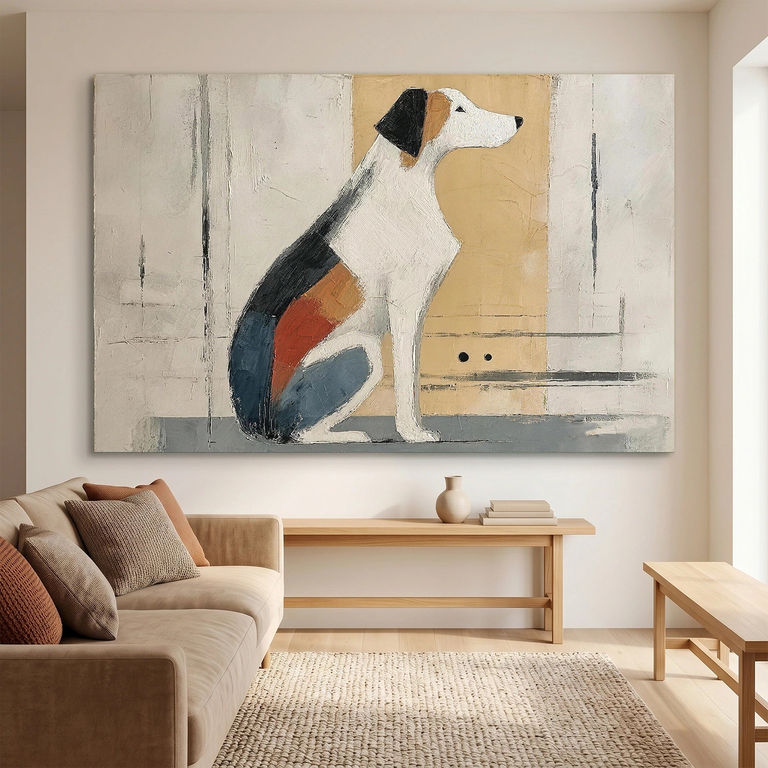 Abstract Animal Dog Wall Art #AL213