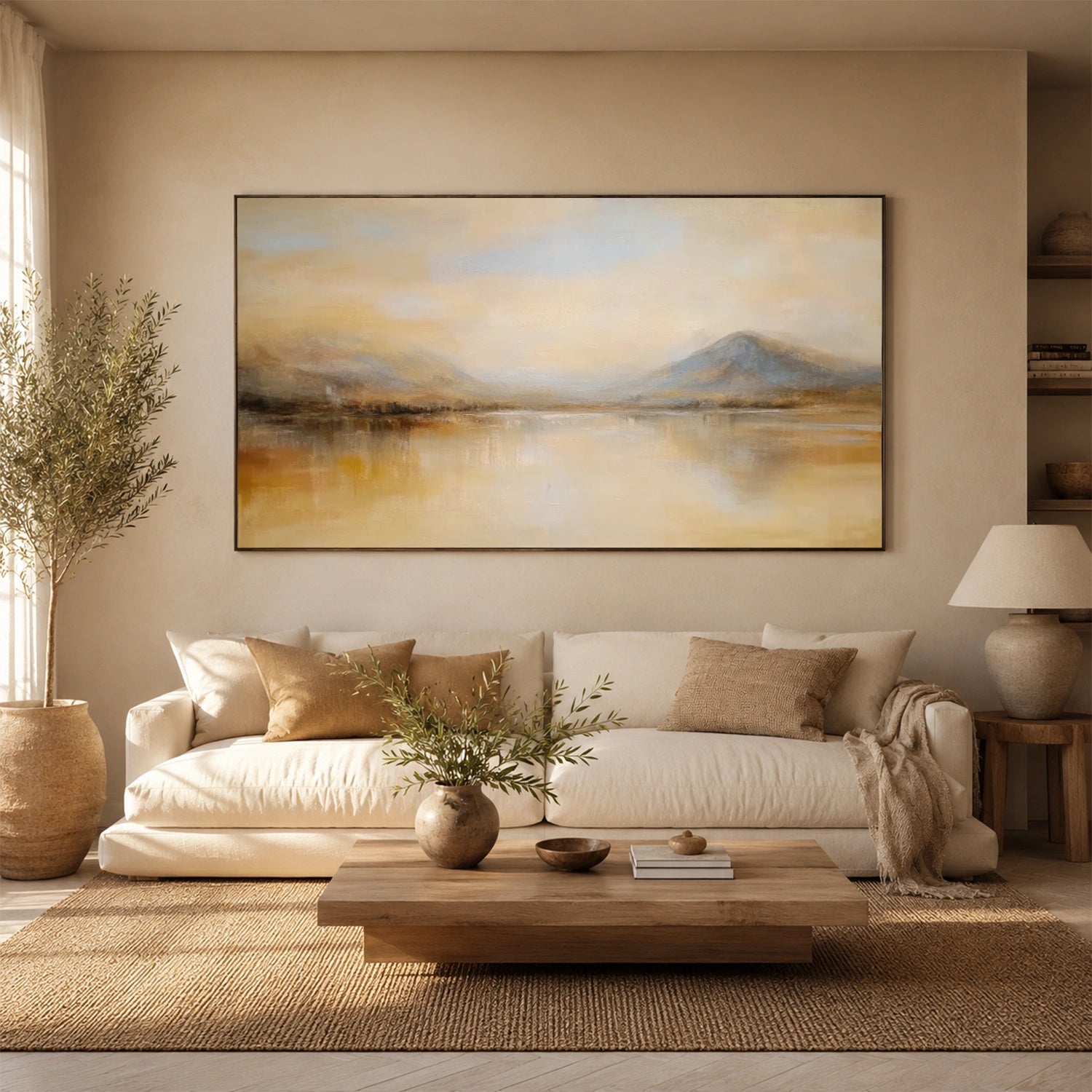 Abstract Mountain Canvas Art #MM412