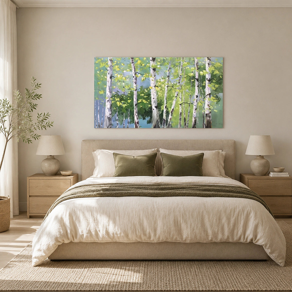 Flower & Tree Abstract Textured Wall Art #ML284