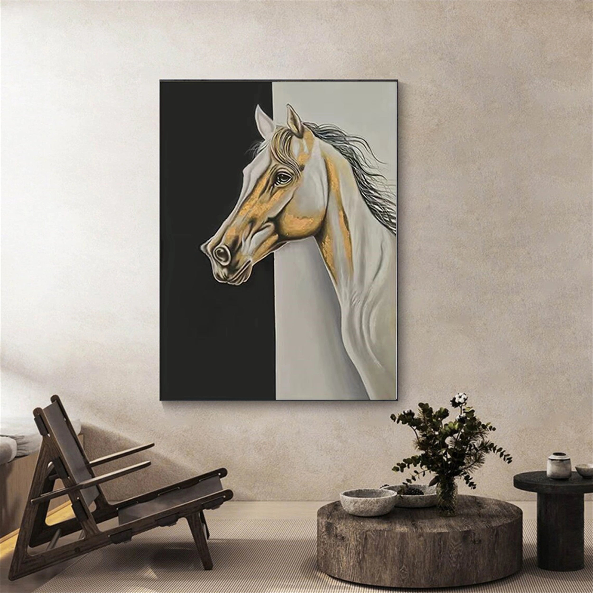 Colorfu Horse Abstract Animal Wall Art #AL014