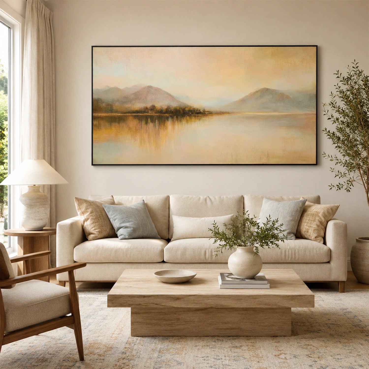 Abstract Mountain Canvas Art #MM410