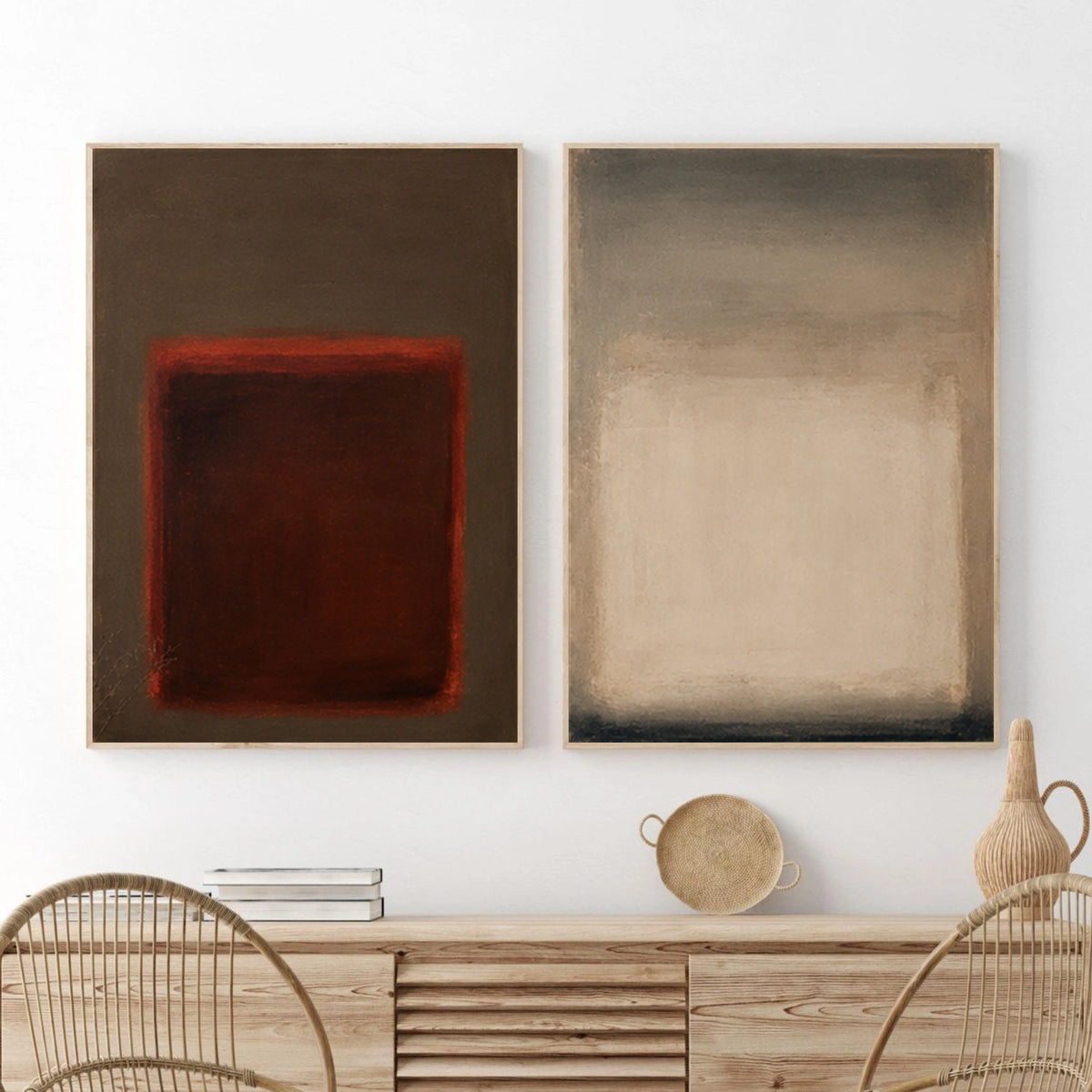 Abstract Canvas Art Set of 2 #WS1222