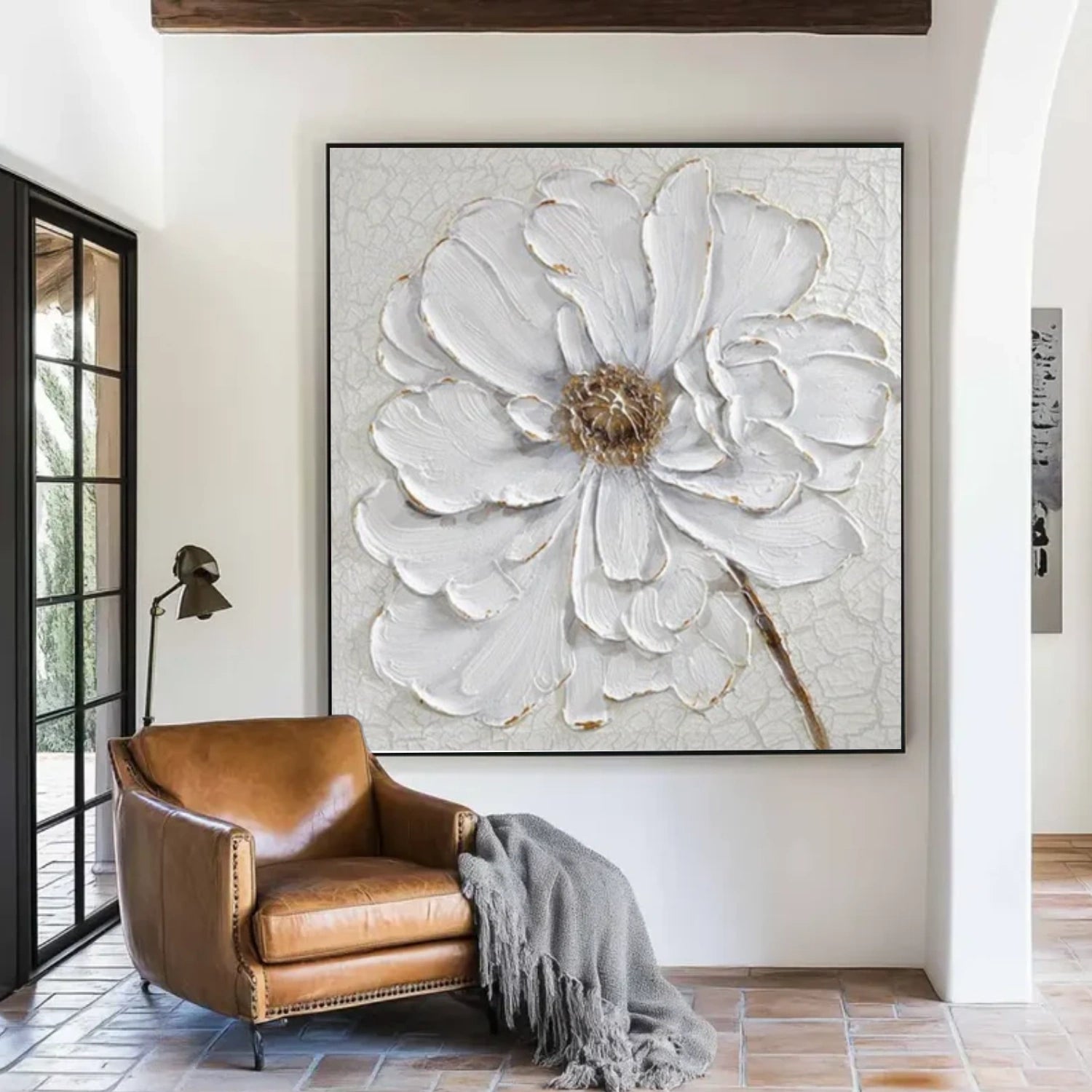 Flower & Tree Abstract Textured Wall Art #ML207