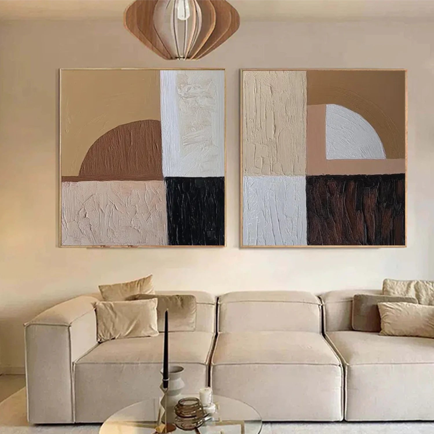 Abstract Canvas Art Set of 2 #WS806