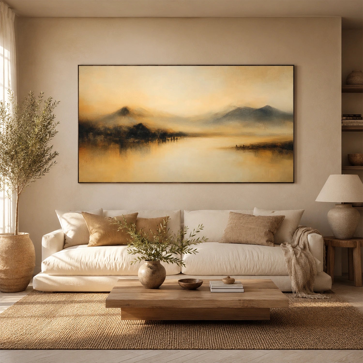 Abstract Mountain Canvas Art #MM411