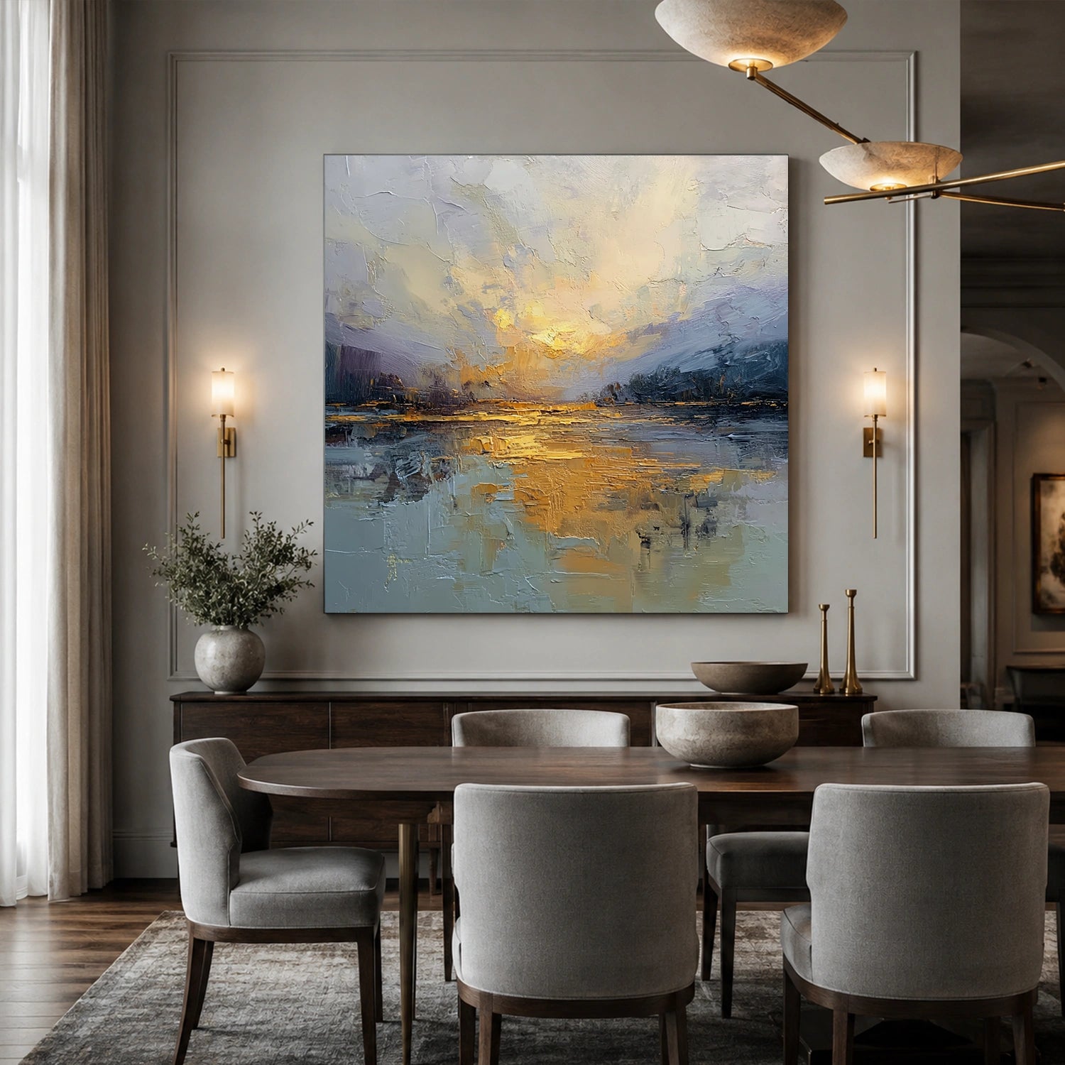 Sea & Sky Abstract Wall Art #MS343