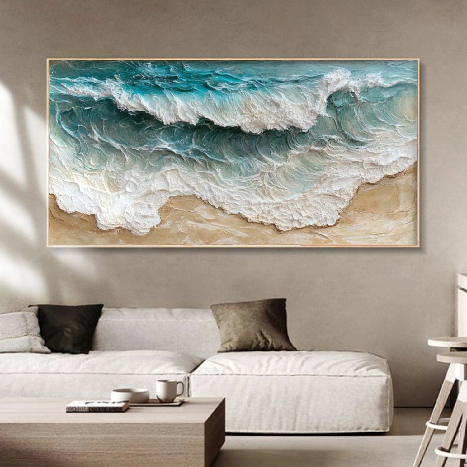 Sea & Sky Abstract Textured Wall Art #MS207