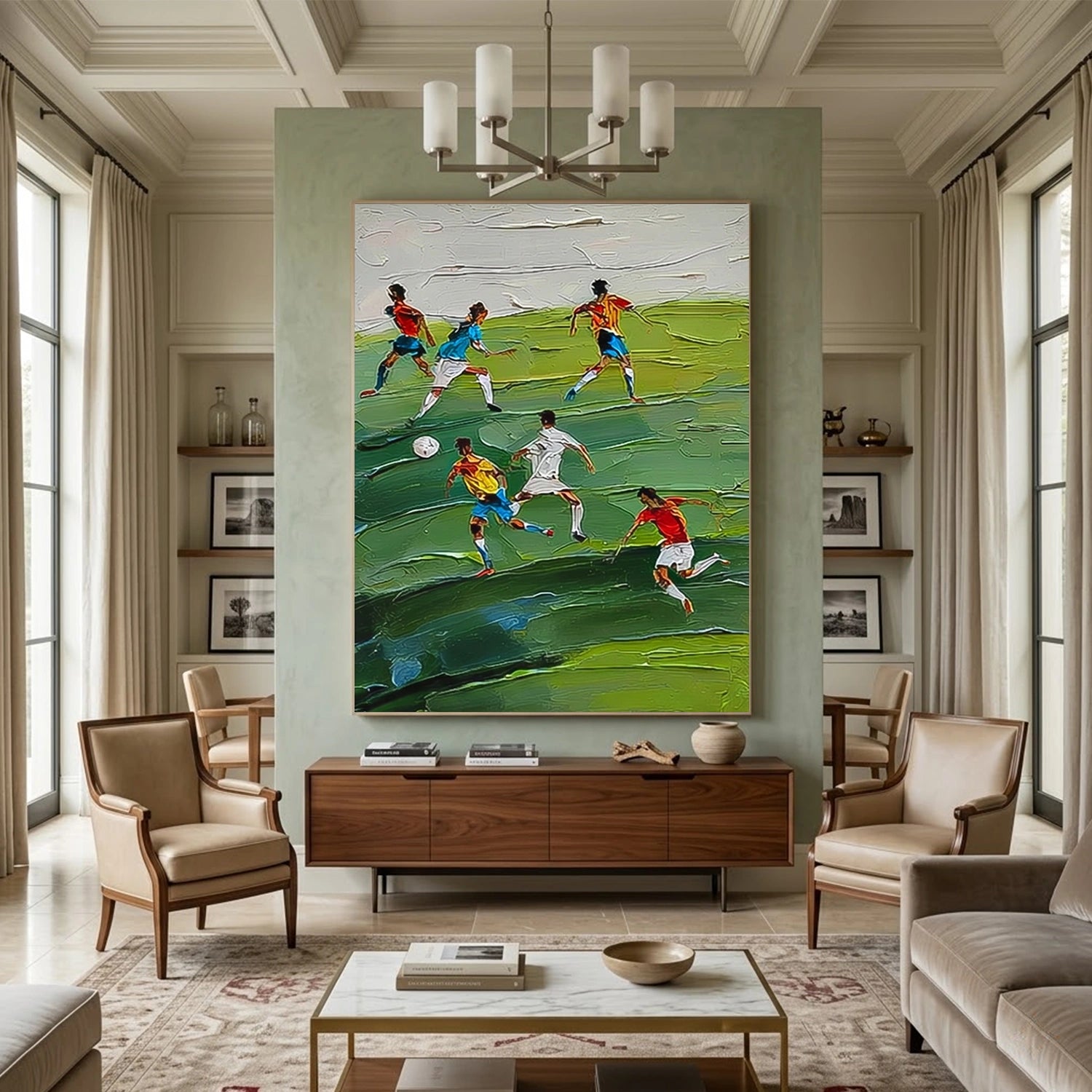 Football Sport Textured Wall Art #SA096