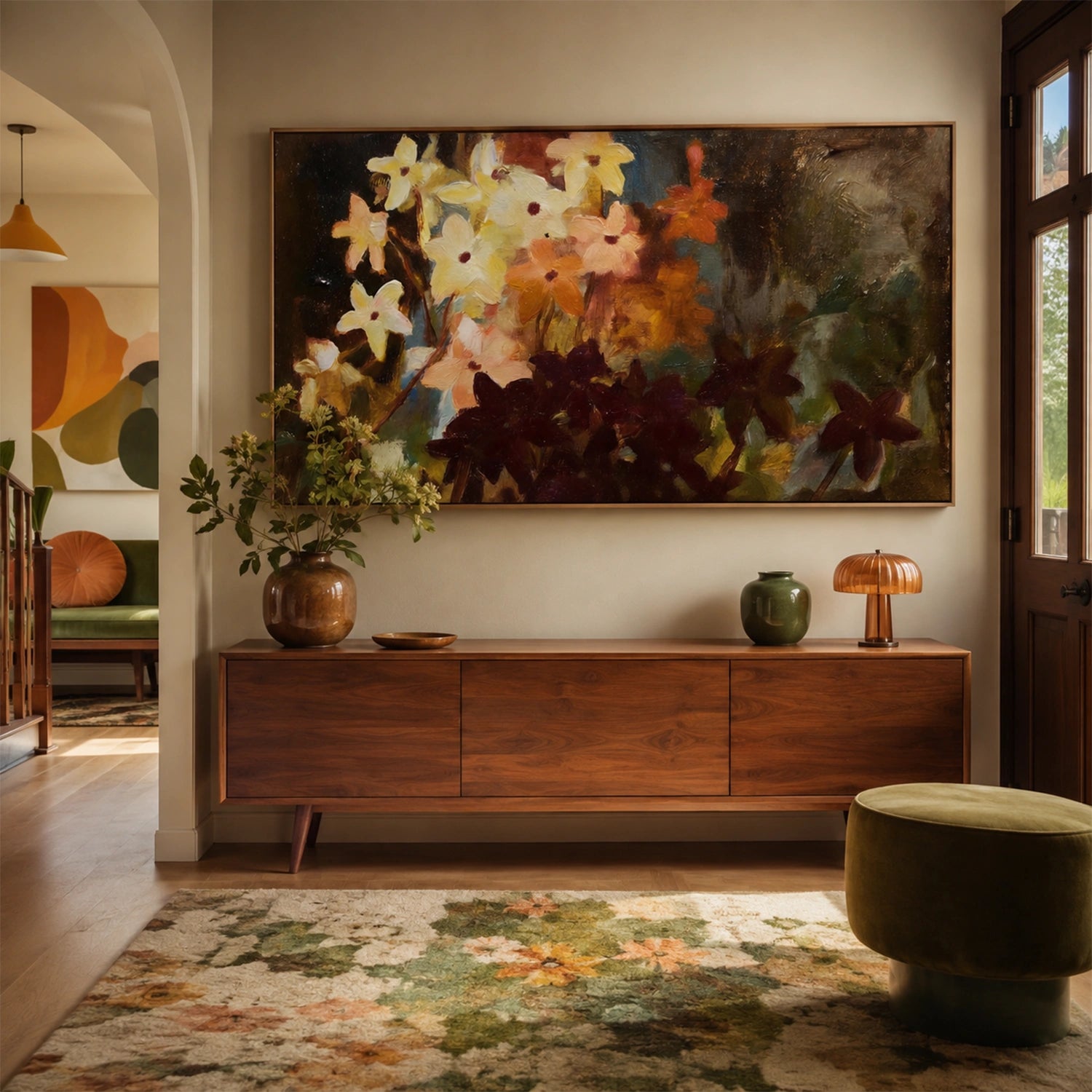 Flower & Tree Abstract Wall Art #ML270