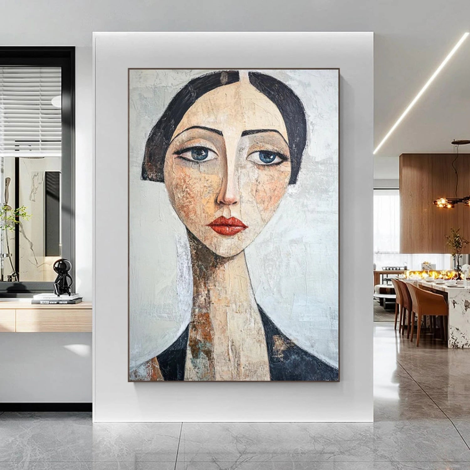 Abstract Portrait Wall Art #AP104