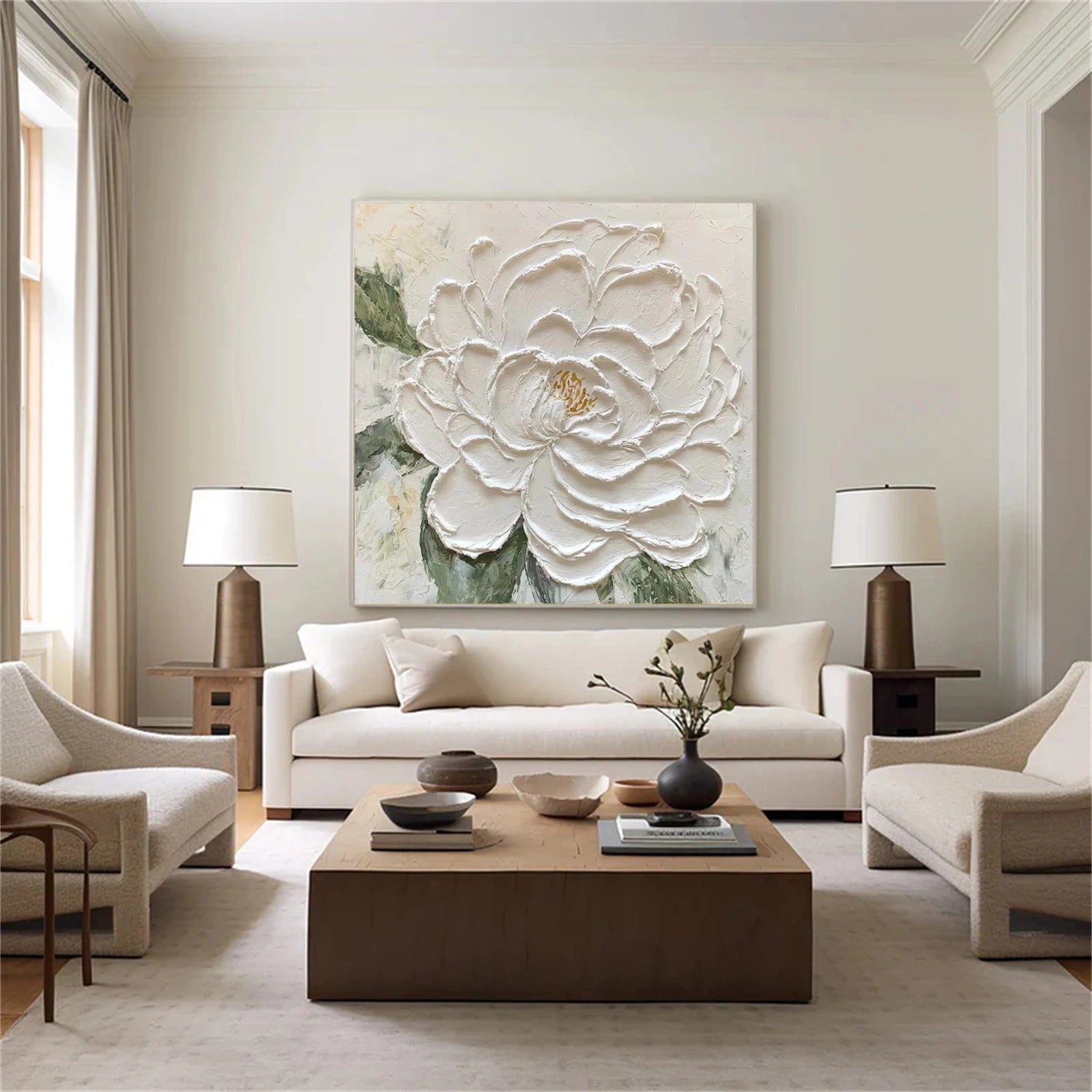 Flower & Tree Abstract Textured Wall Art #ML183