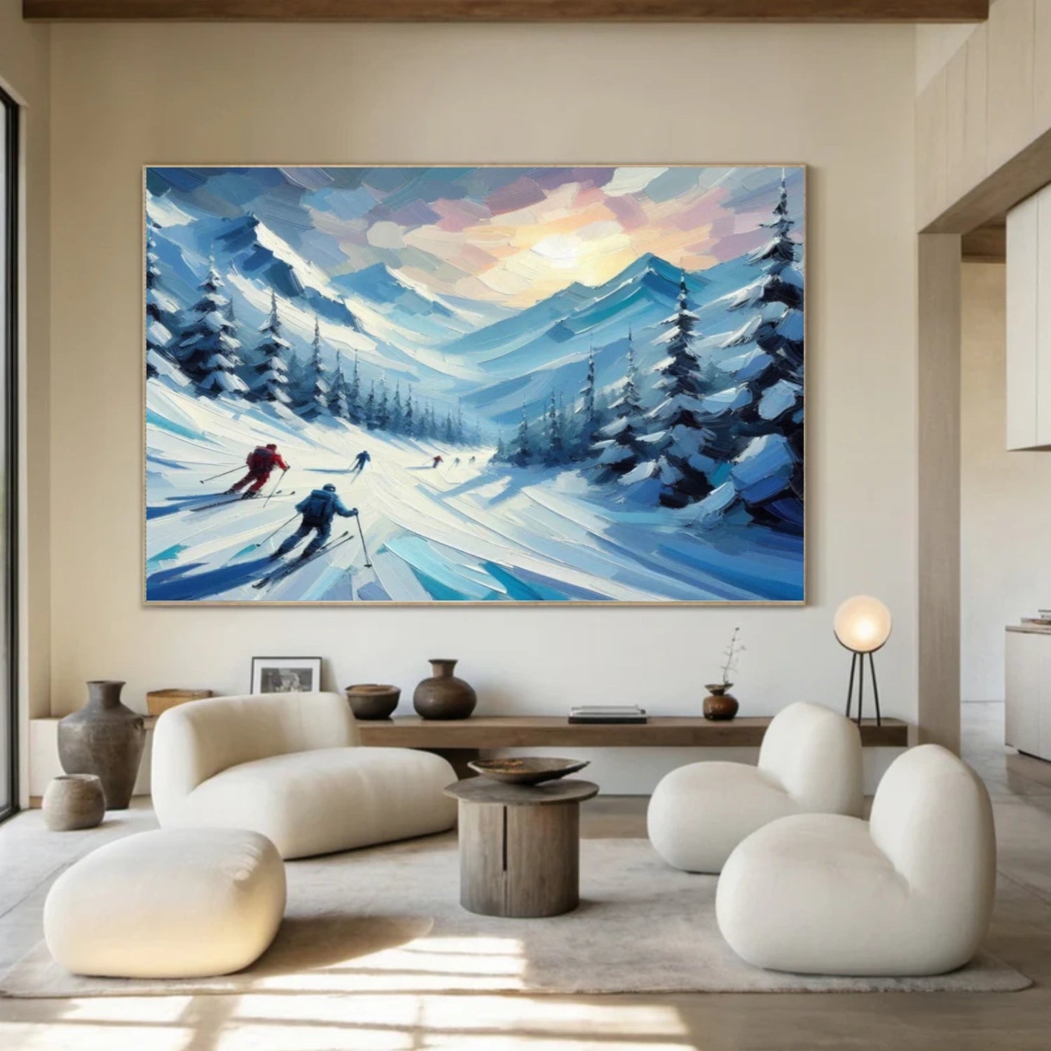 Skiing Sport Wall Art #SA053