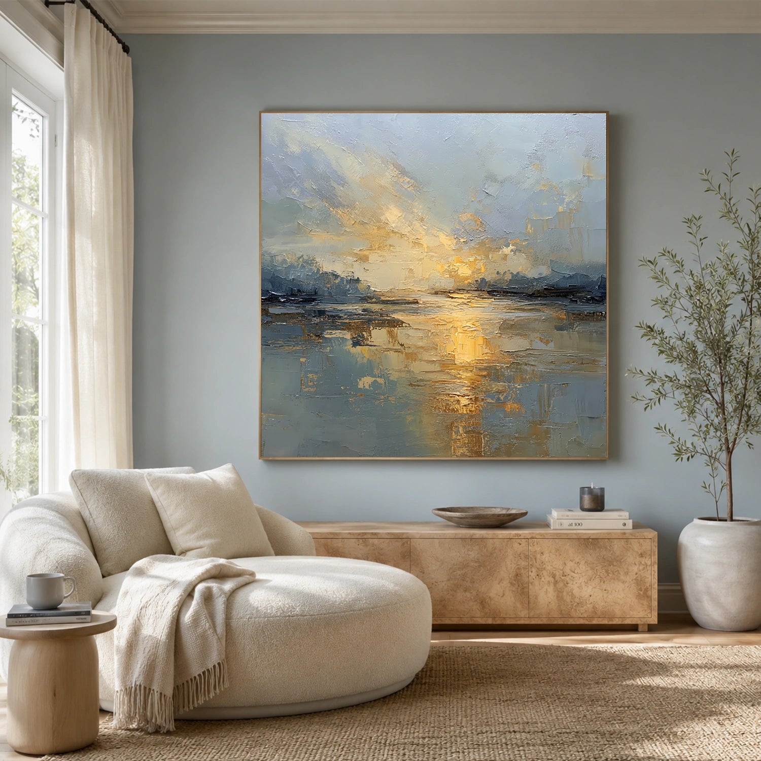 Sea & Sky Abstract Wall Art #MS342