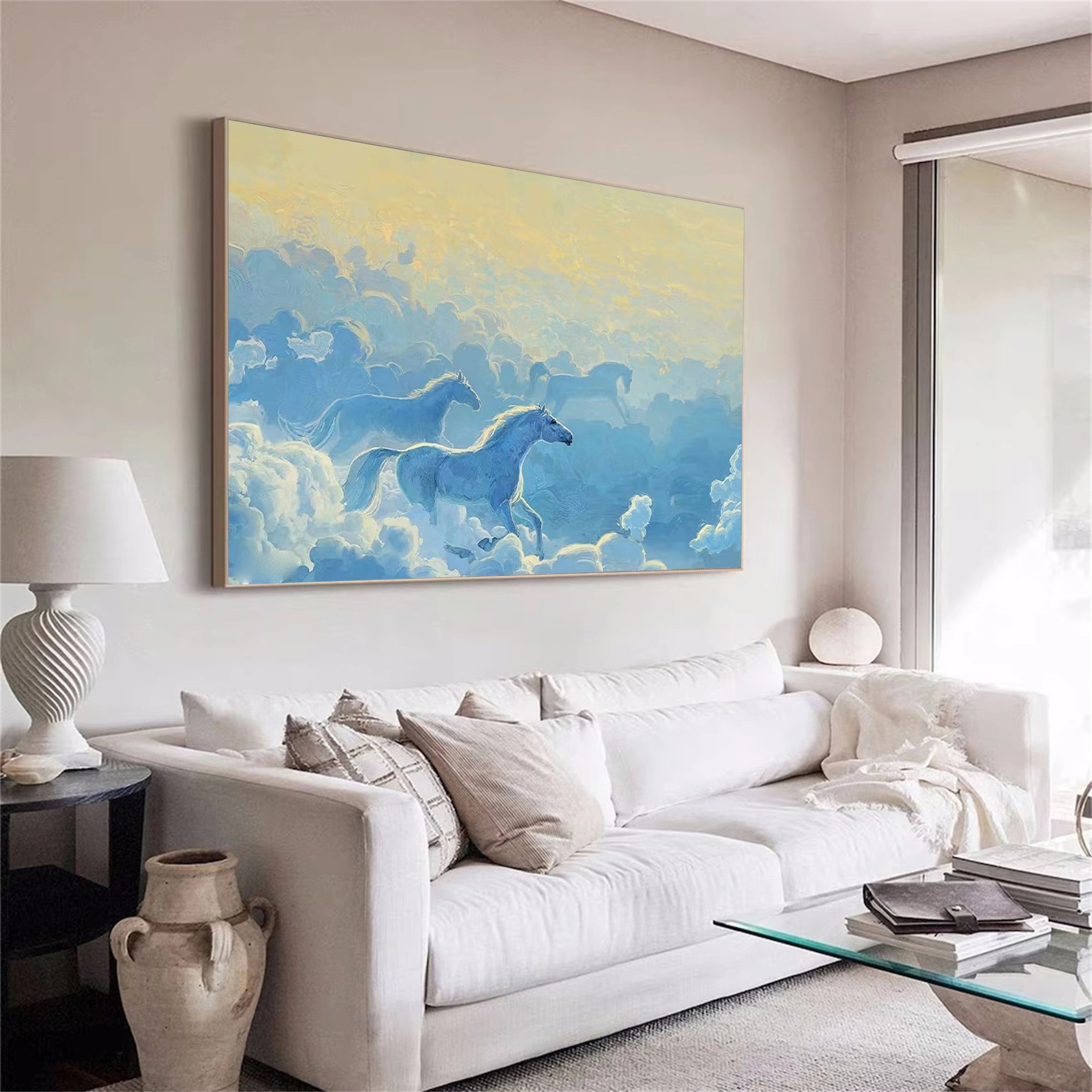 Colorful Horse Abstract Animal Wall Art #AL012
