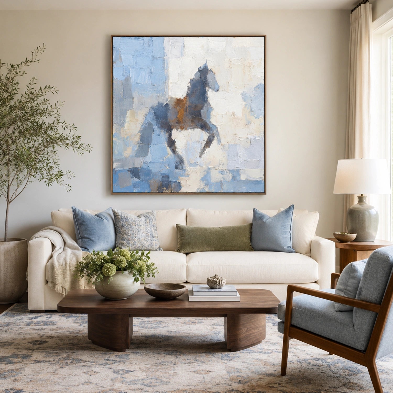Abstract Animal Horse Wall Art #AL229