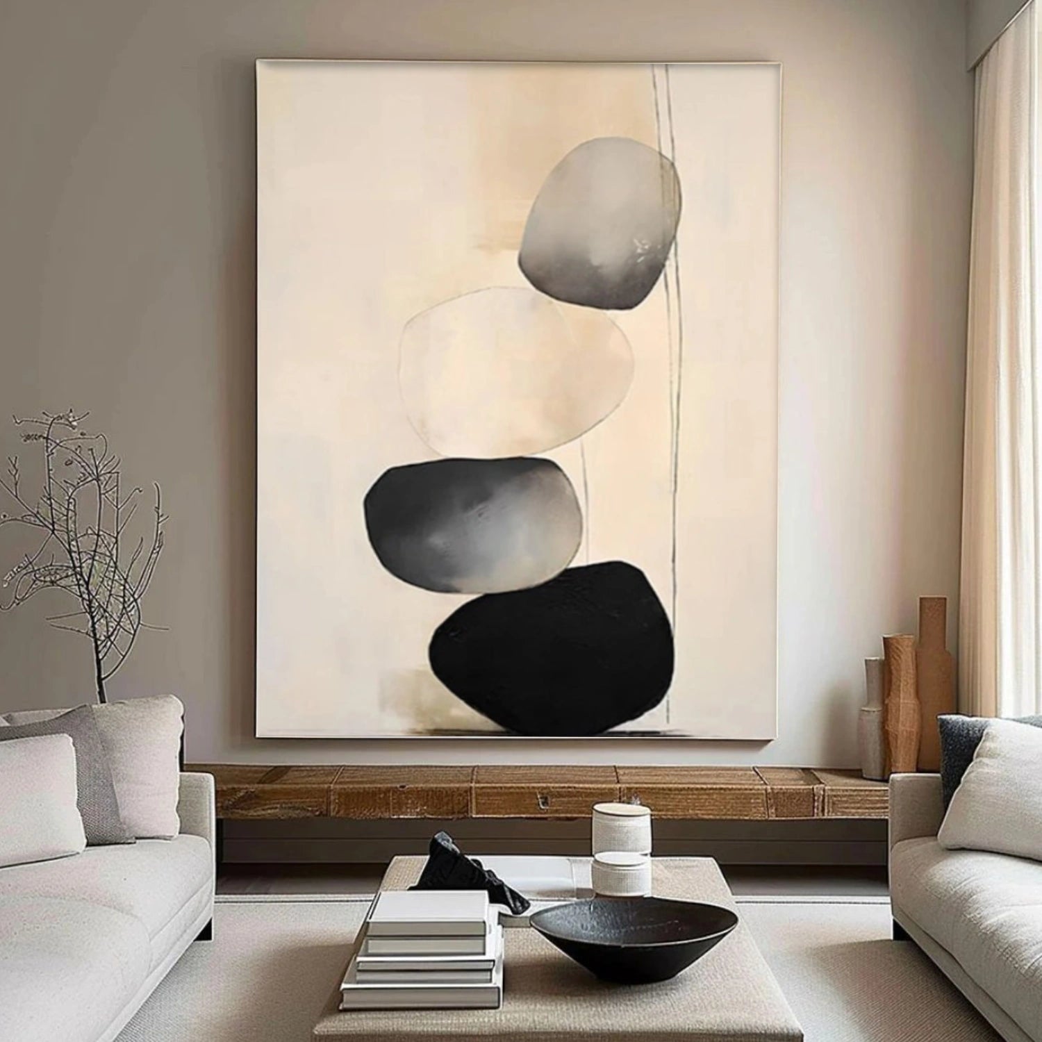 Wabi Sabi Textured Canvas Art #WS972