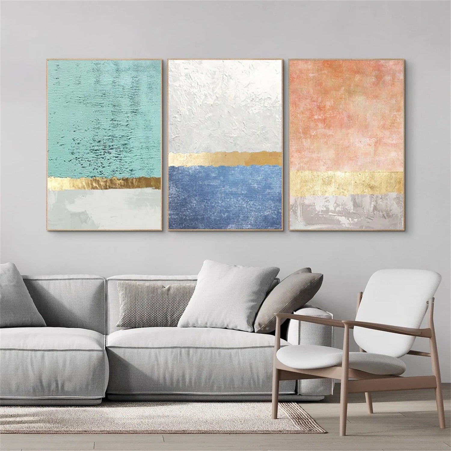 Abstract Canvas Art Set of 3 #WS801