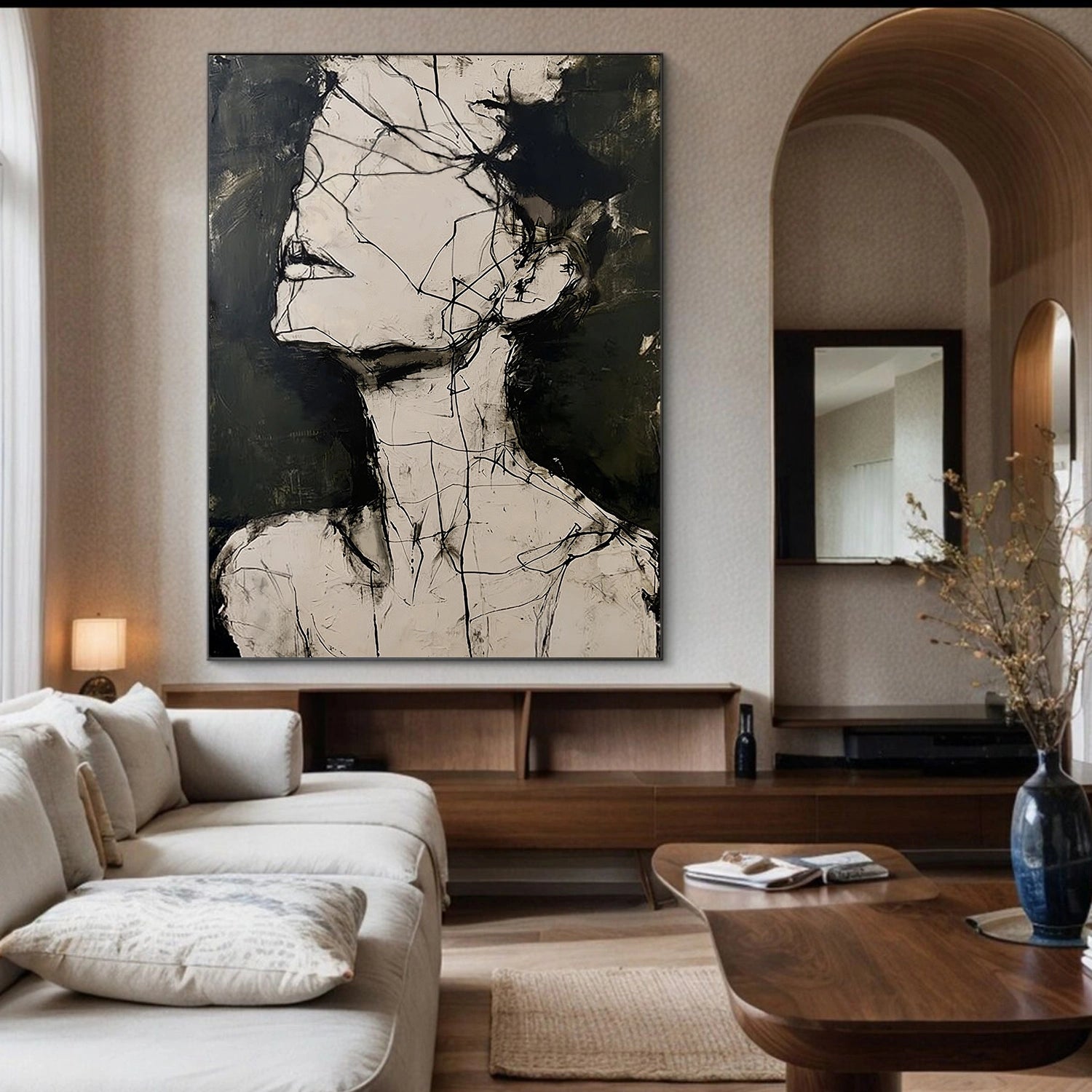 Abstract Portrait Wall Art #AP107