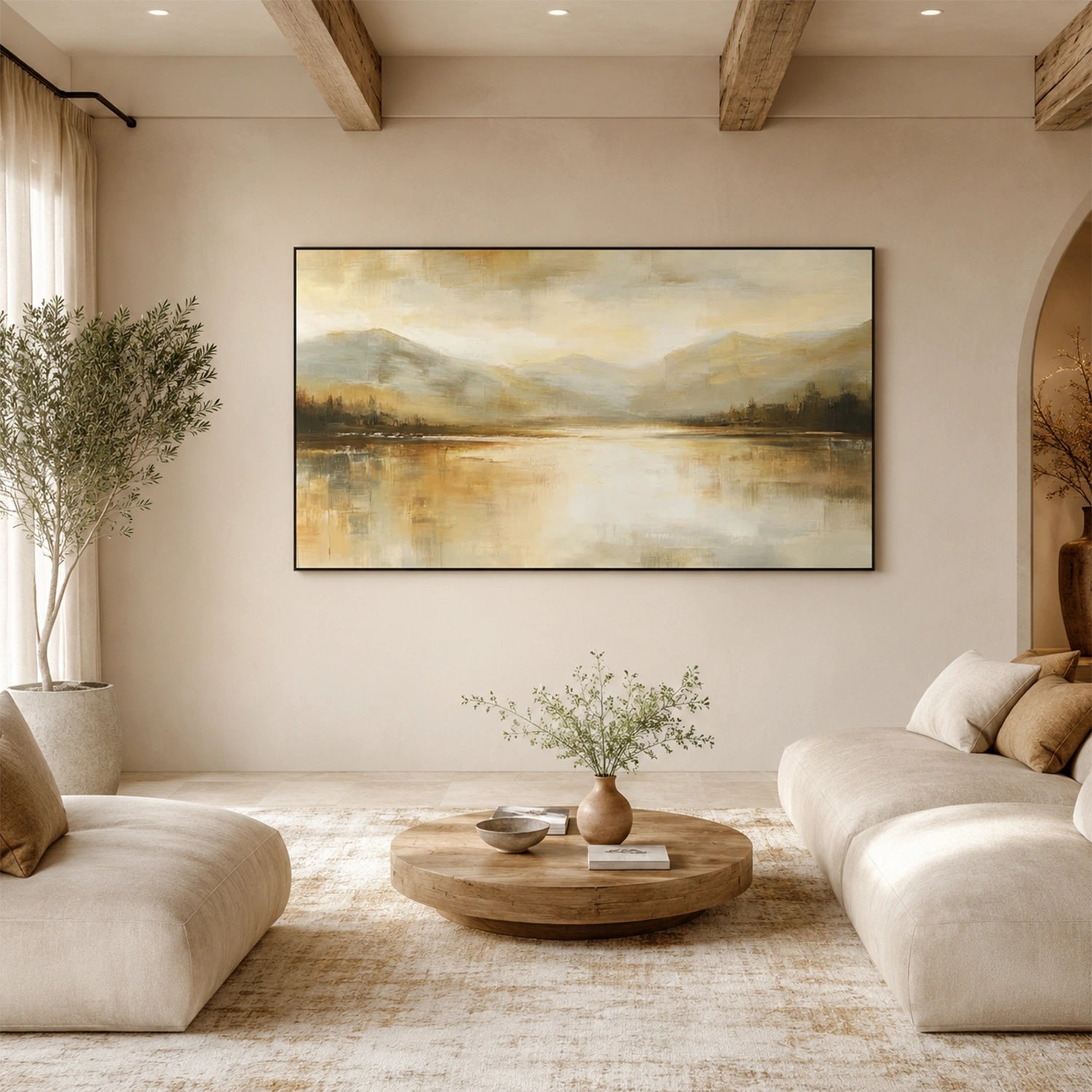 Abstract Mountain Canvas Art #MM408