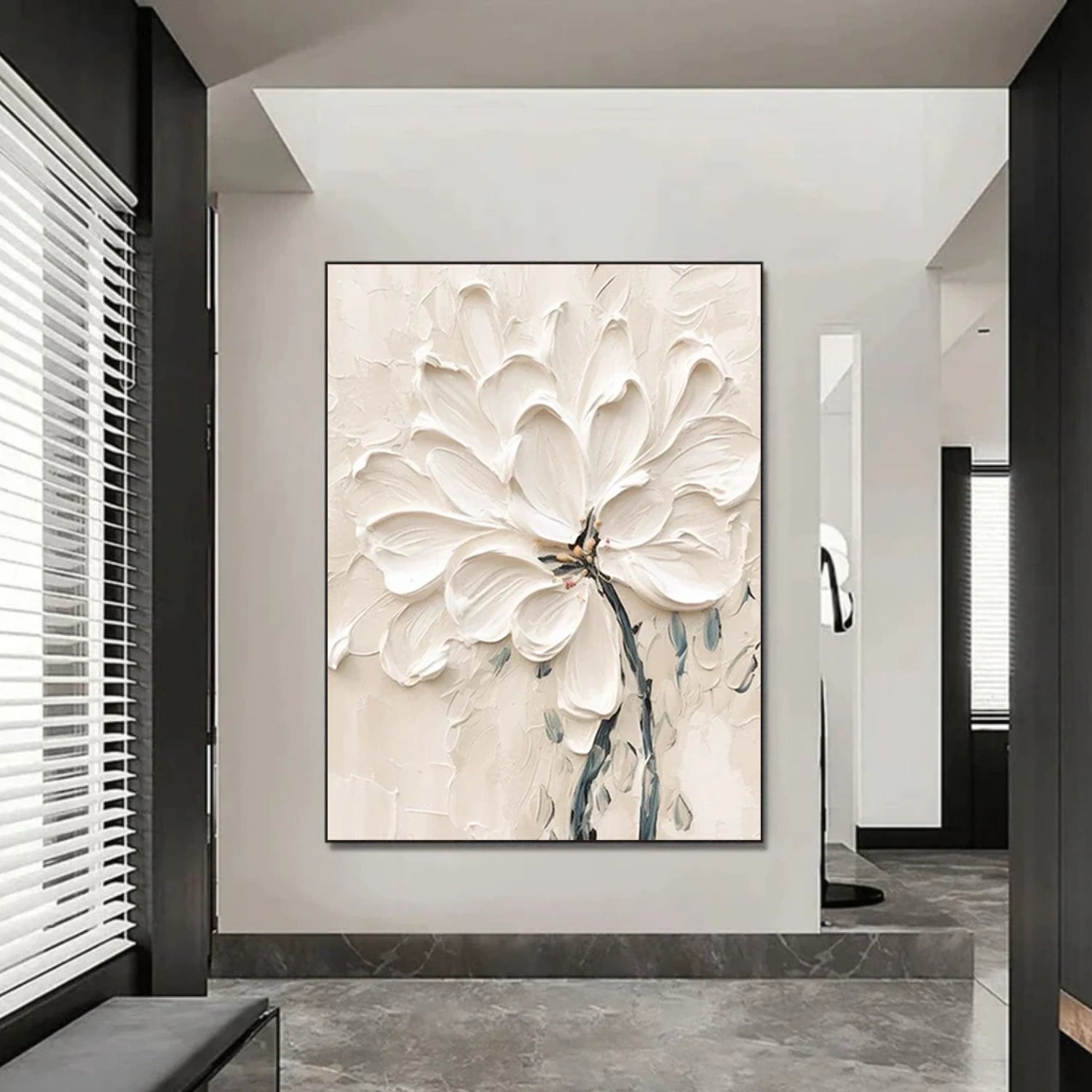 Flower & Tree Abstract Textured Wall Art #ML144