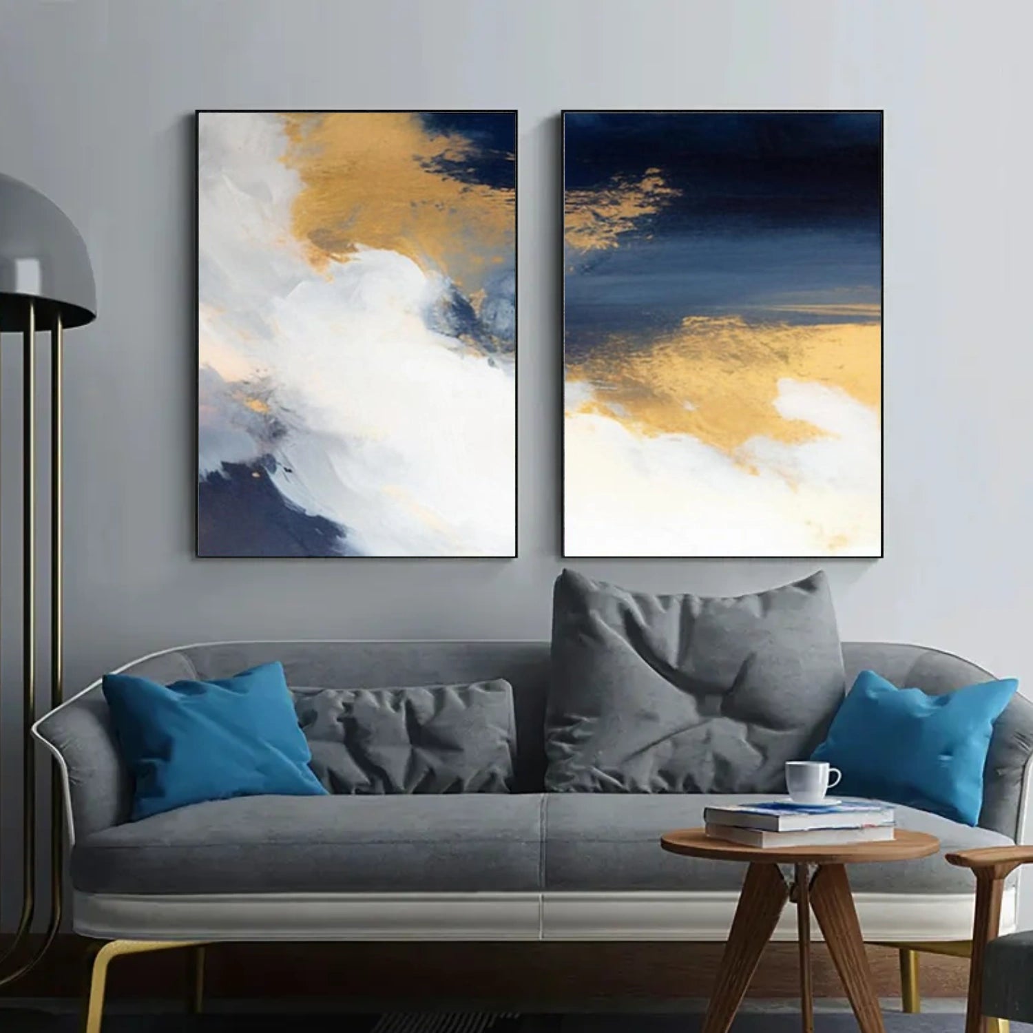 Abstract Canvas Art Set of 2 #WS965
