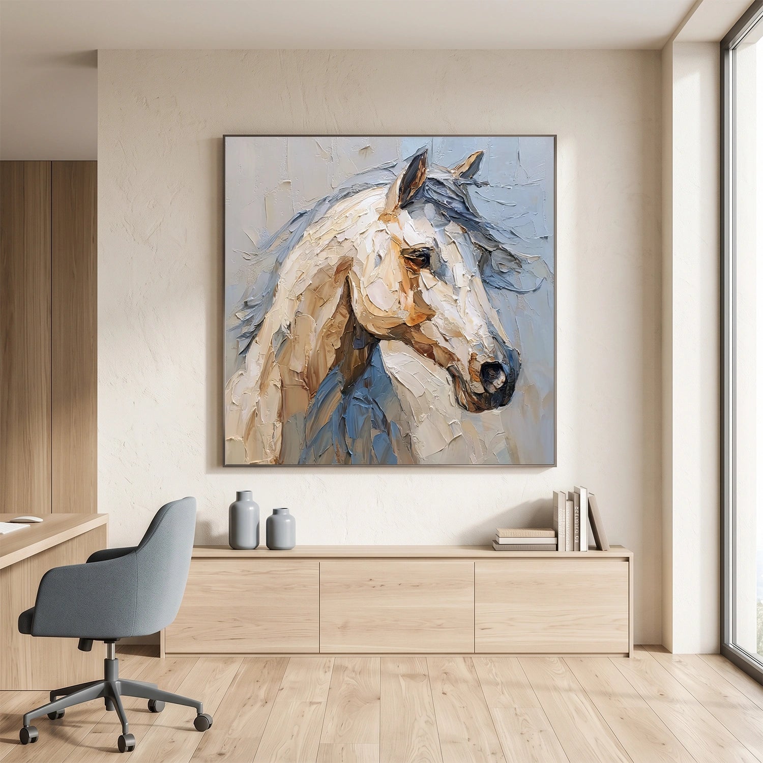 Abstract Animal Horse Wall Art #AL215