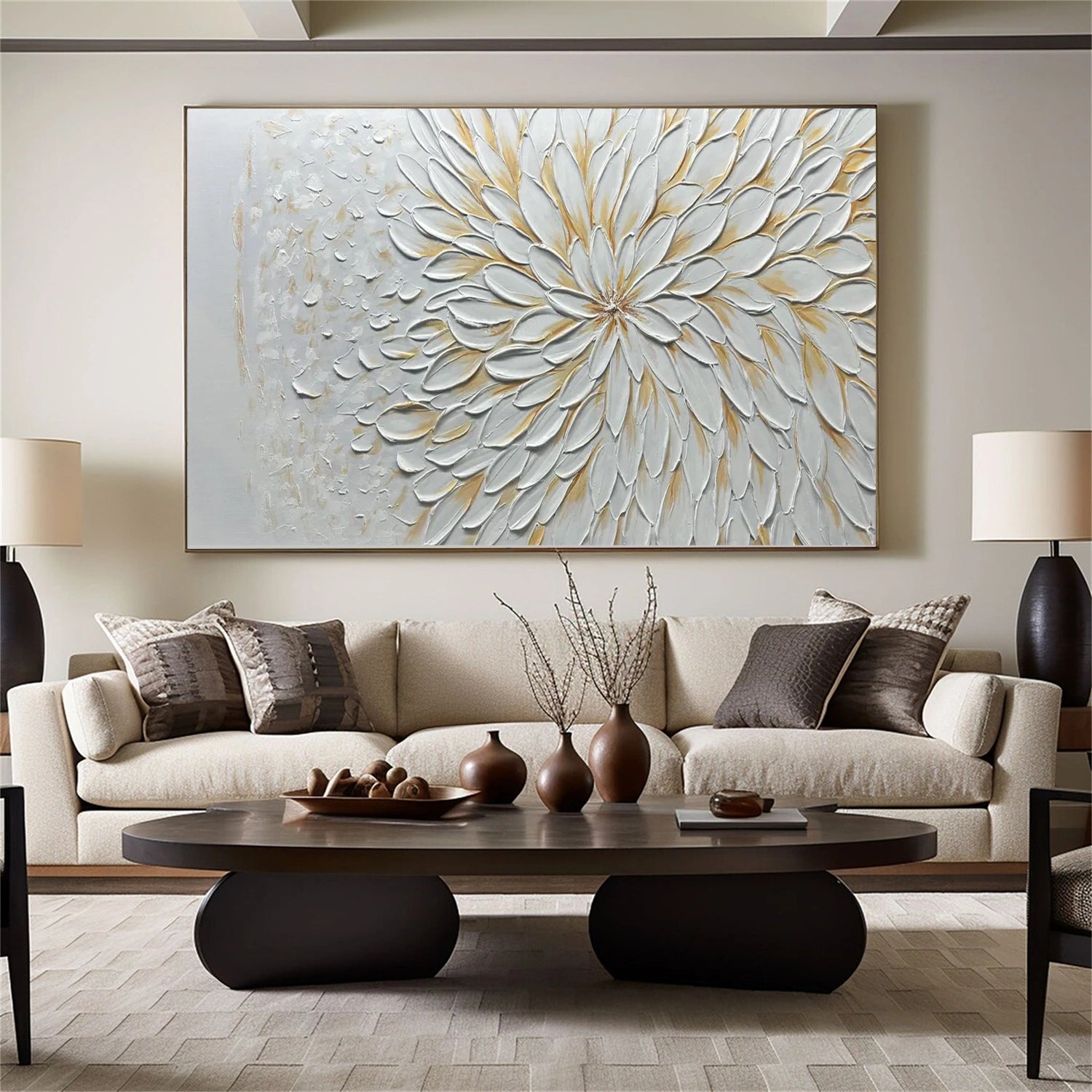 Flower & Tree Abstract Textured Wall Art #ML093