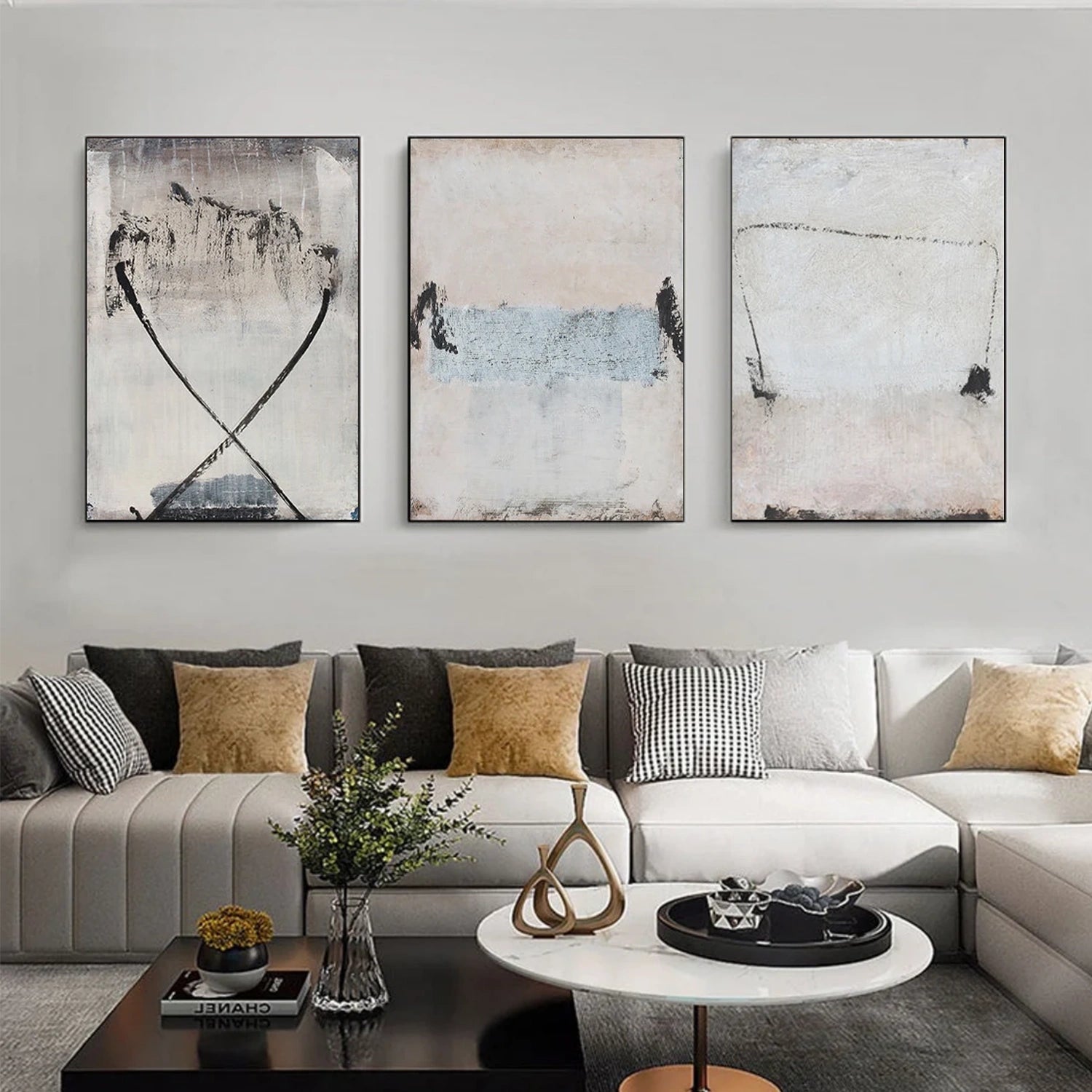 Wabi Sabi Canvas Art Set of 3 #WS685
