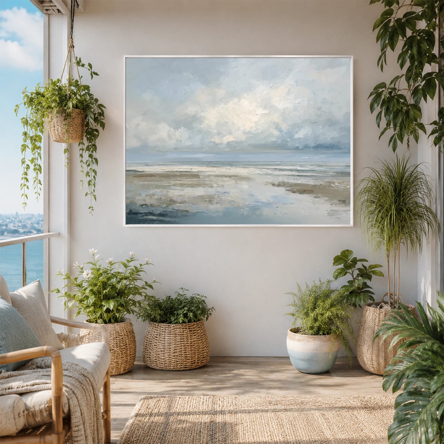 Sea & Sky Abstract Wall Art #MS349