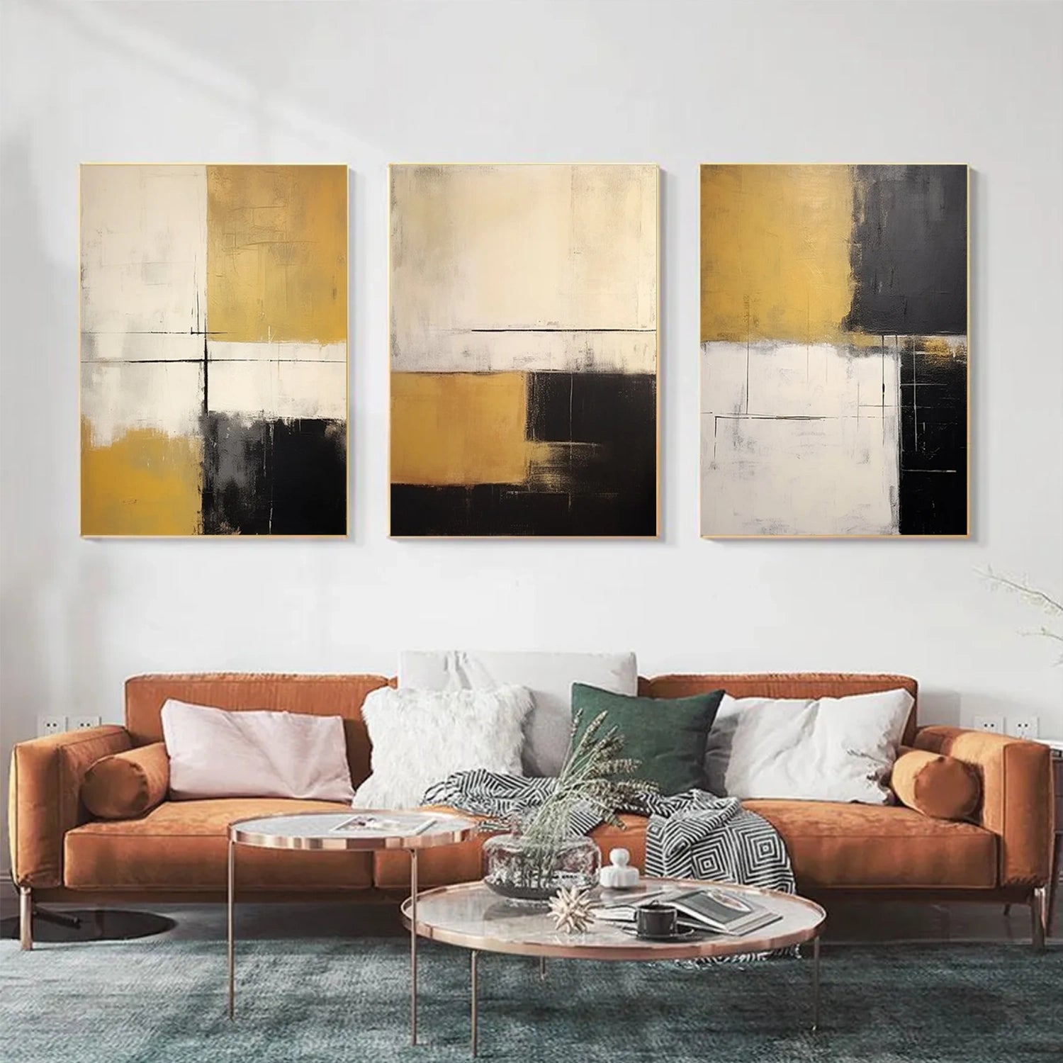 Abstract Canvas Art Set of 3 #WS681