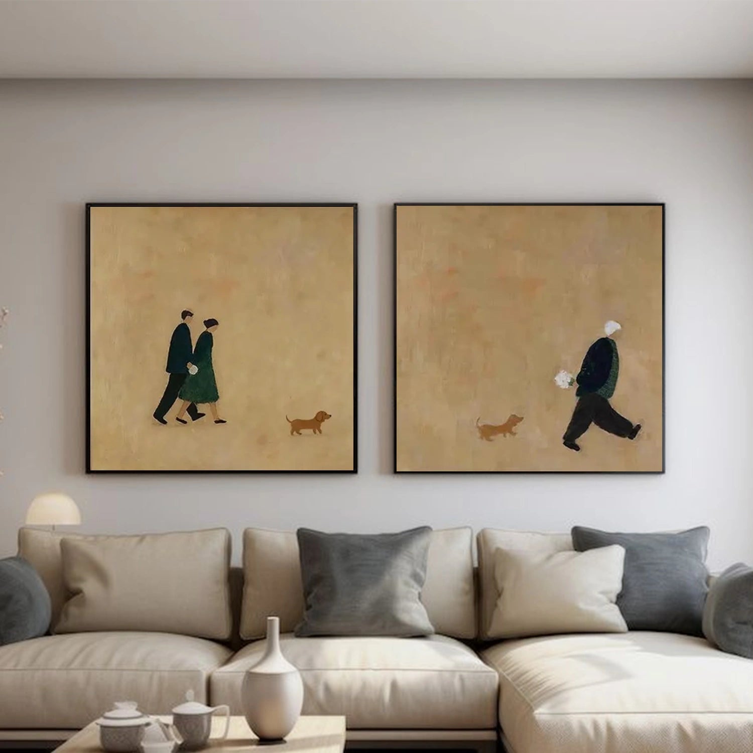 Abstract Portrait Wall Art Set of 2 #AP106