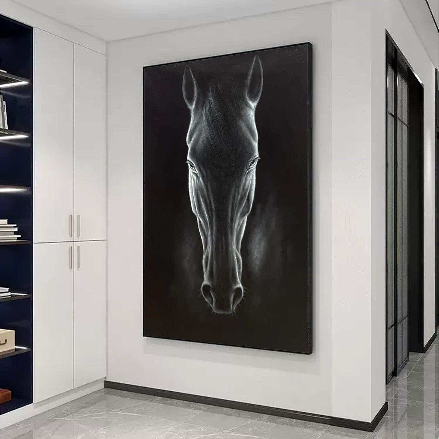 Abstract Animal Horse Wall Art #AL169