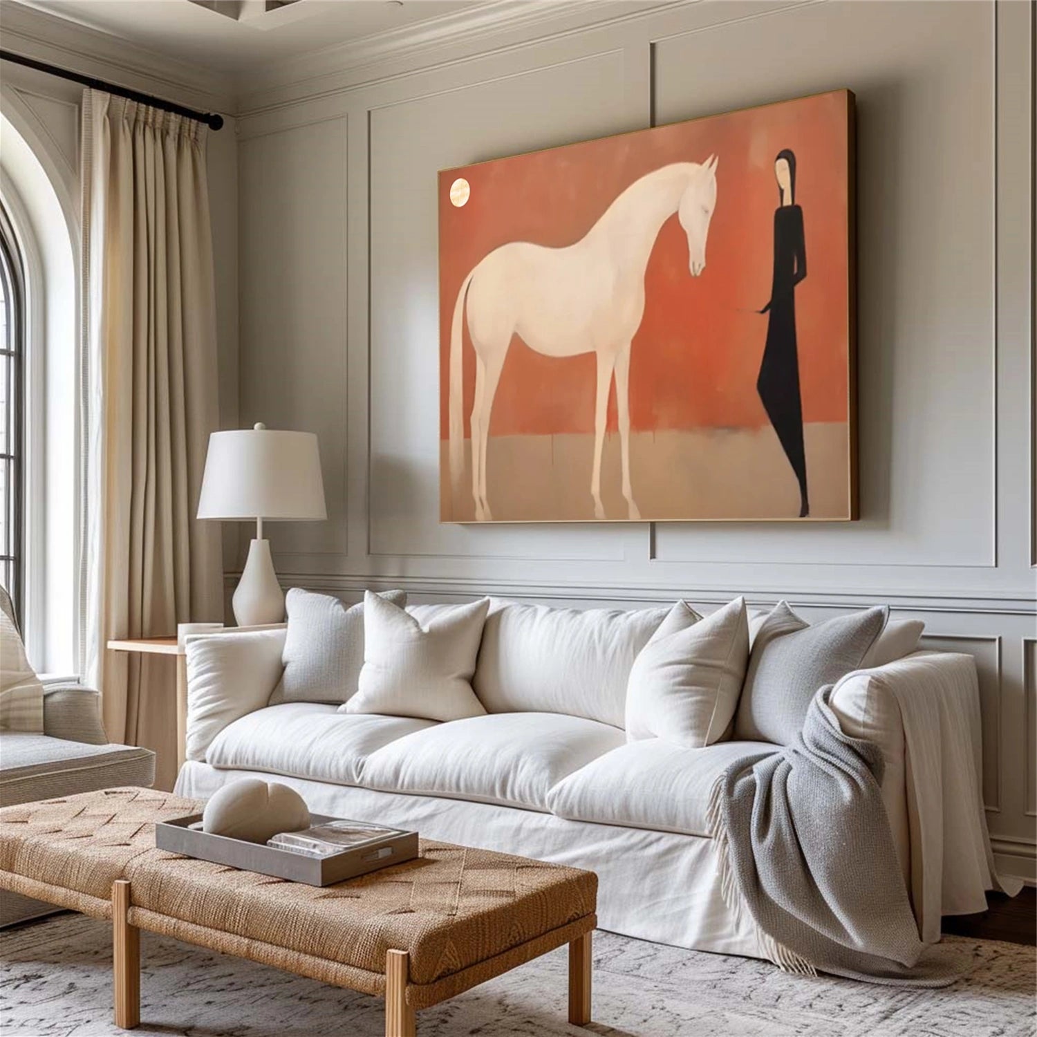 Abstract Animal Horse Wall Art #AL133